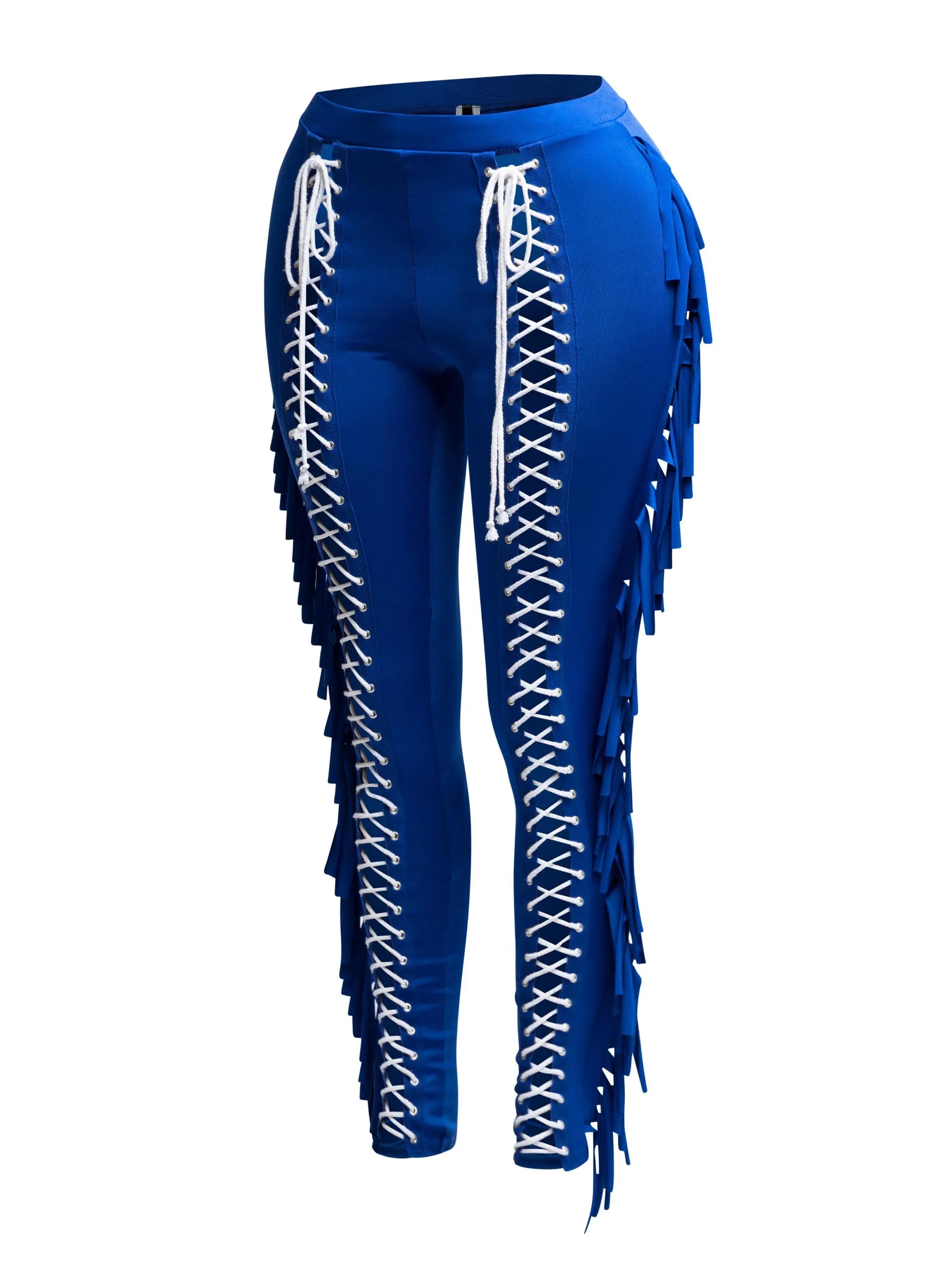 Fringe Play Lace-Up Skinny Pants sold by Bogomore product image thumbnail 4