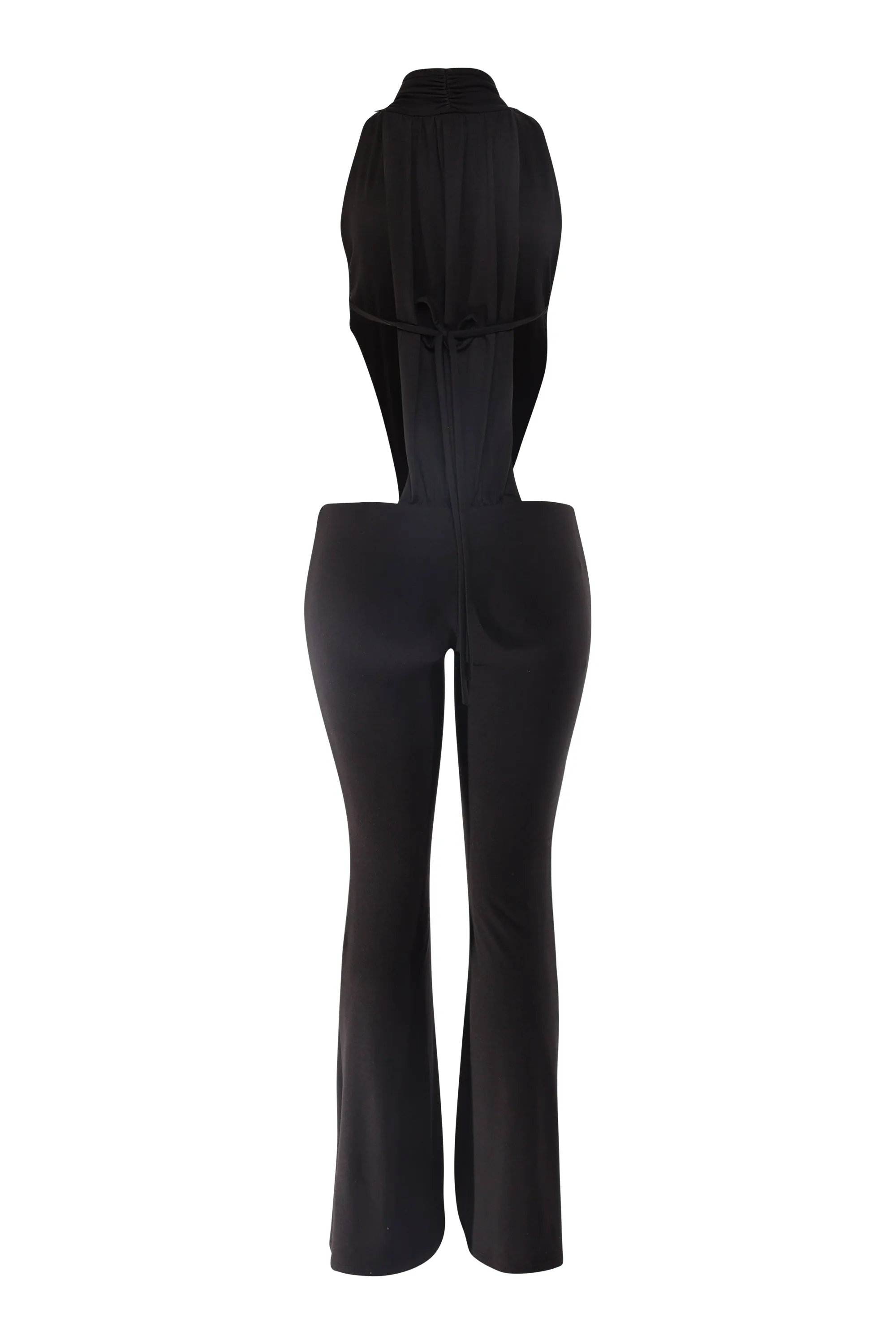 After Hours Deep Plunge Flare Jumpsuit sold by Bogomore product image thumbnail 5