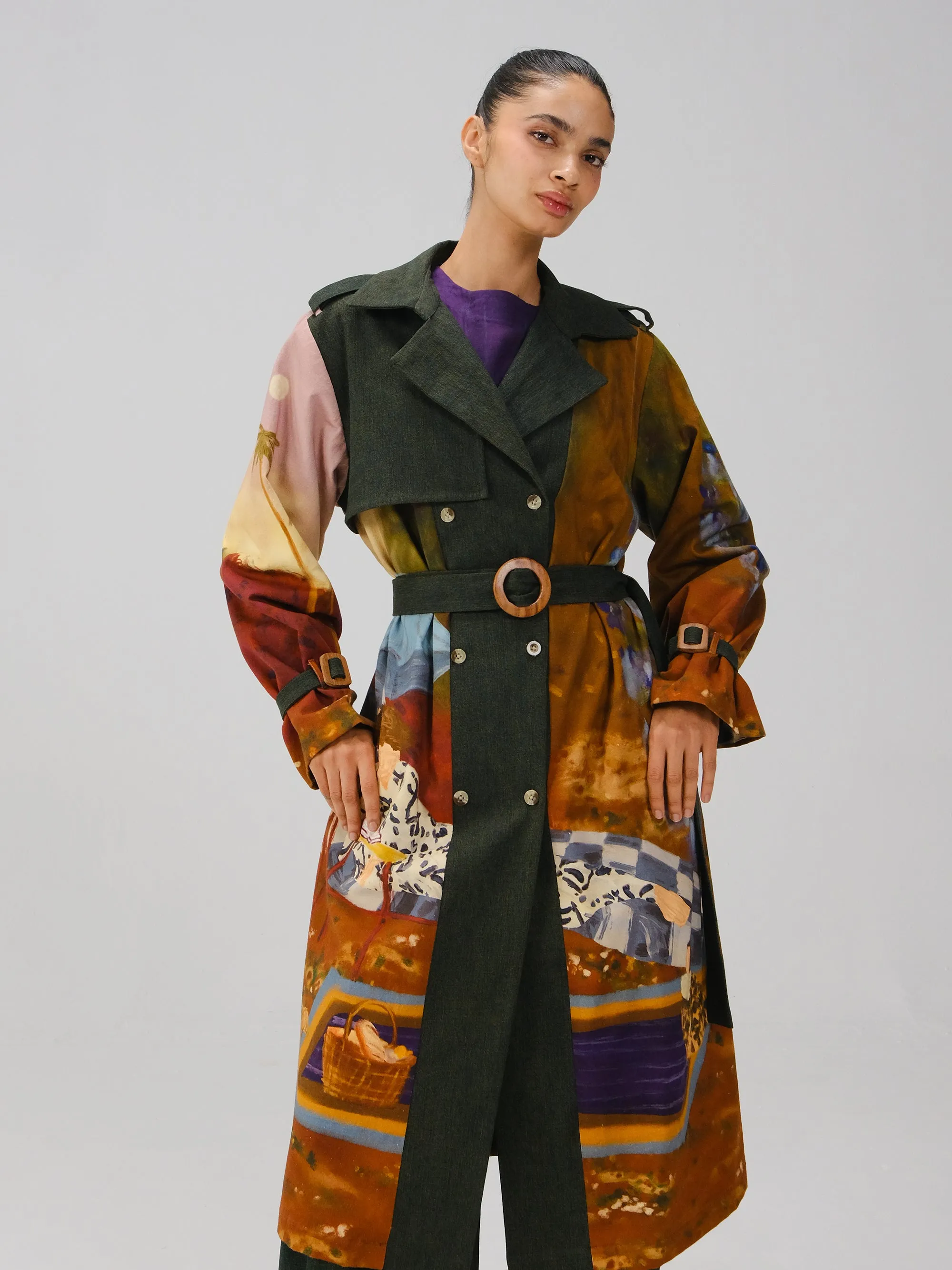Denim Trench sold by Cord