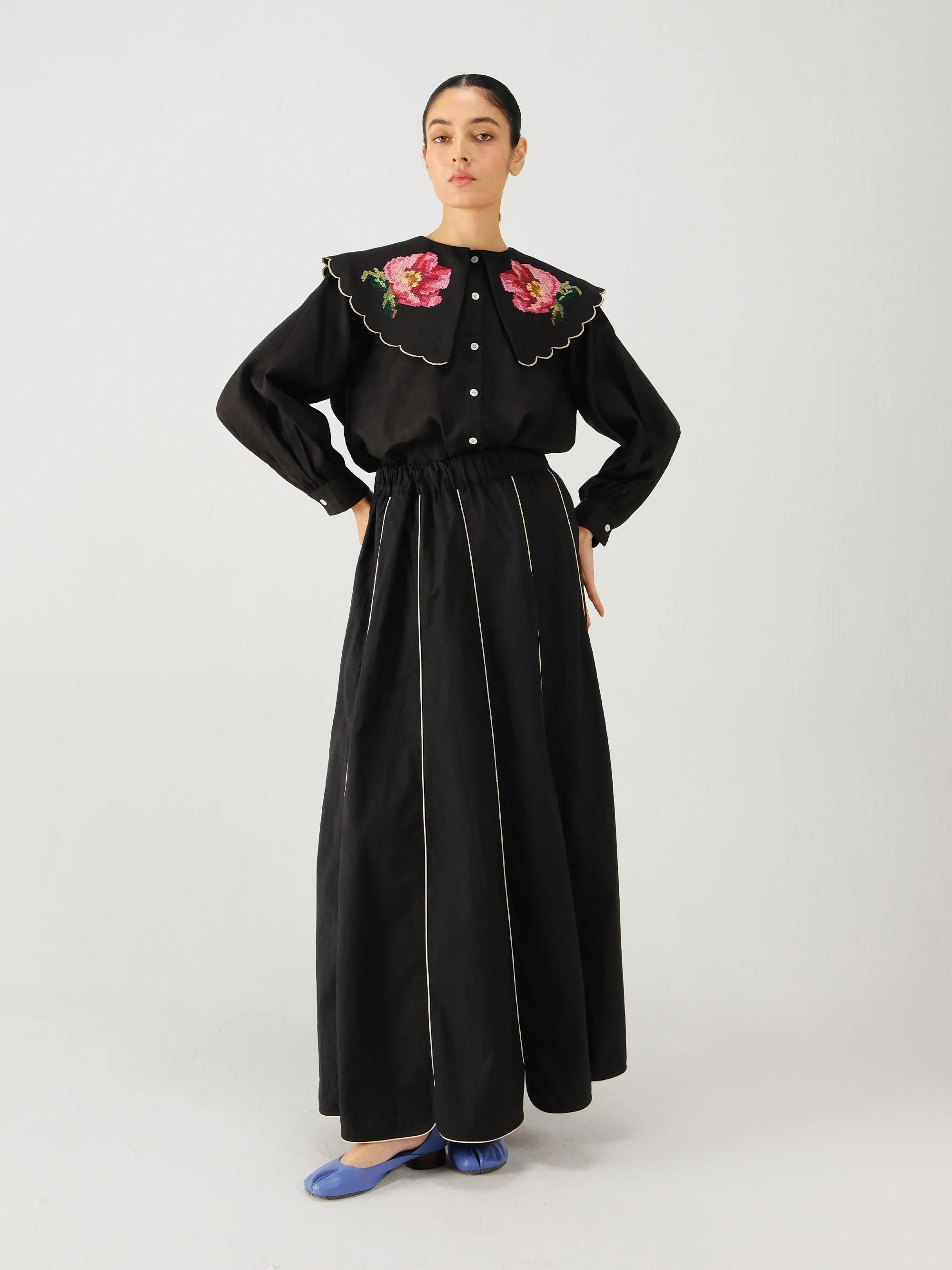 Paneled skirt sold by Cord product image thumbnail 4