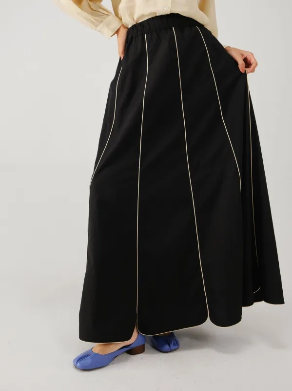 Paneled skirt made by Cord