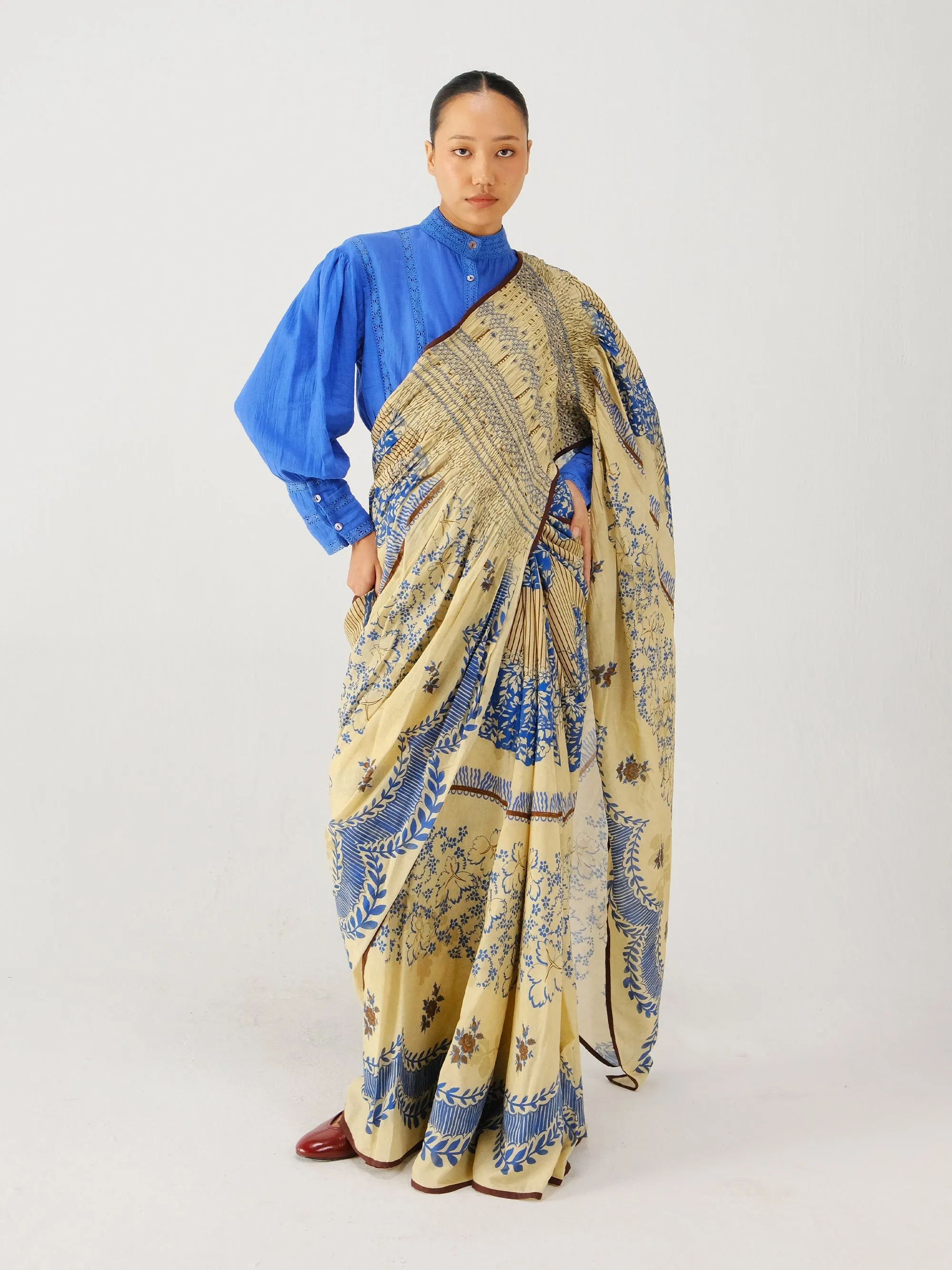 Smocked Saree + Top sold by Cord