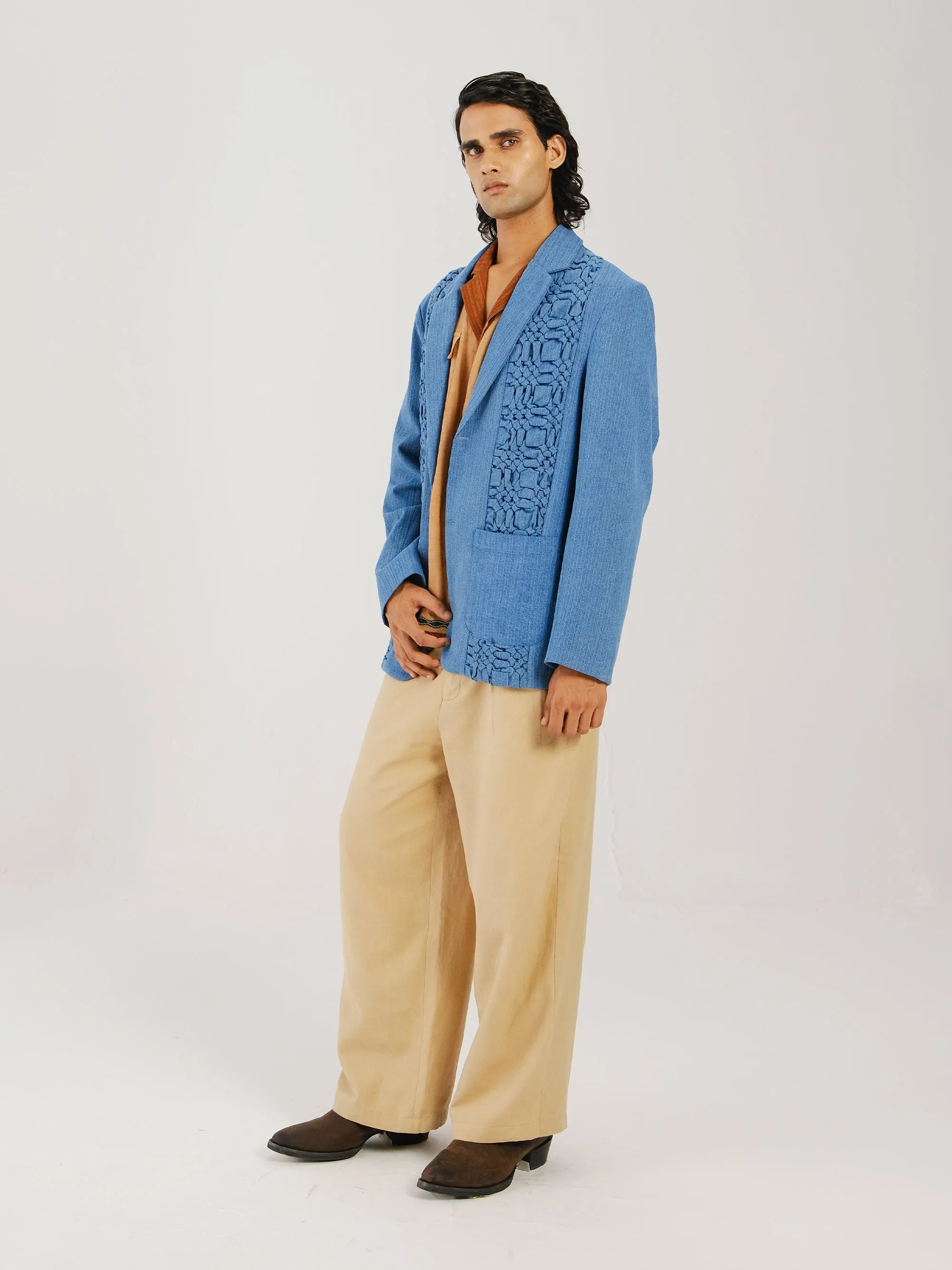 Front Smocked Blazer sold by Cord product image thumbnail 3