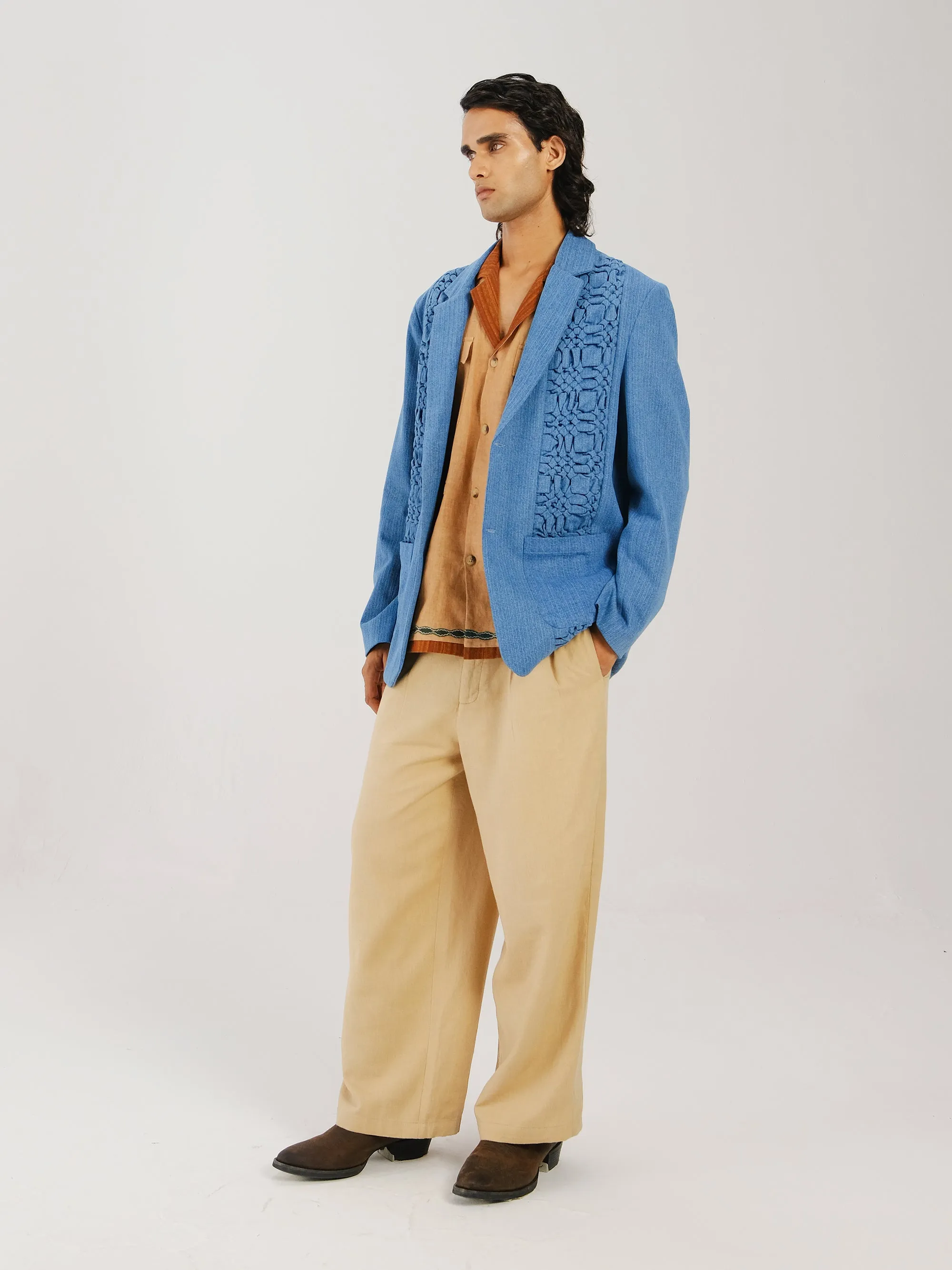 Front Smocked Blazer sold by Cord product image thumbnail 5