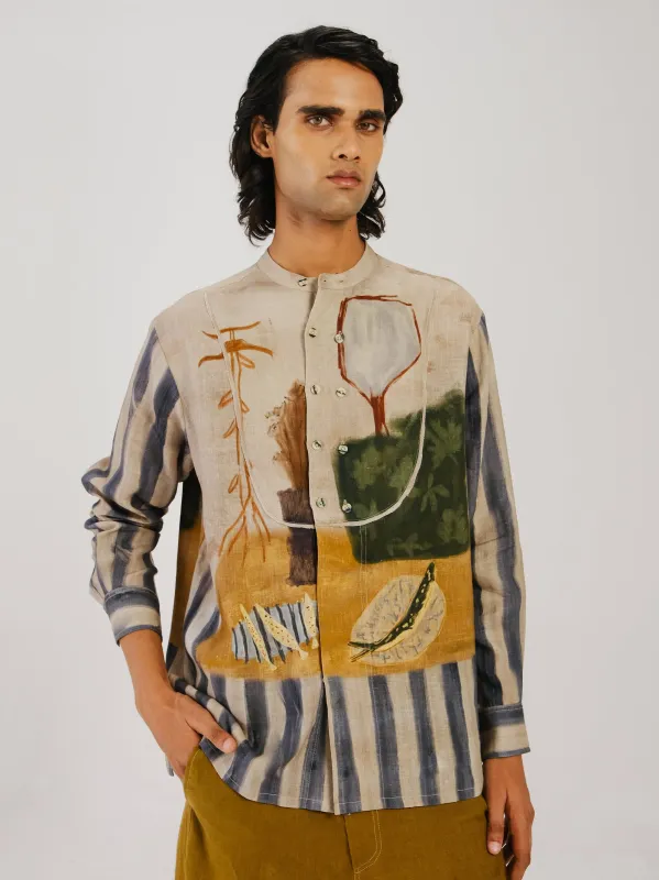 Overlap Shirt made by Cord