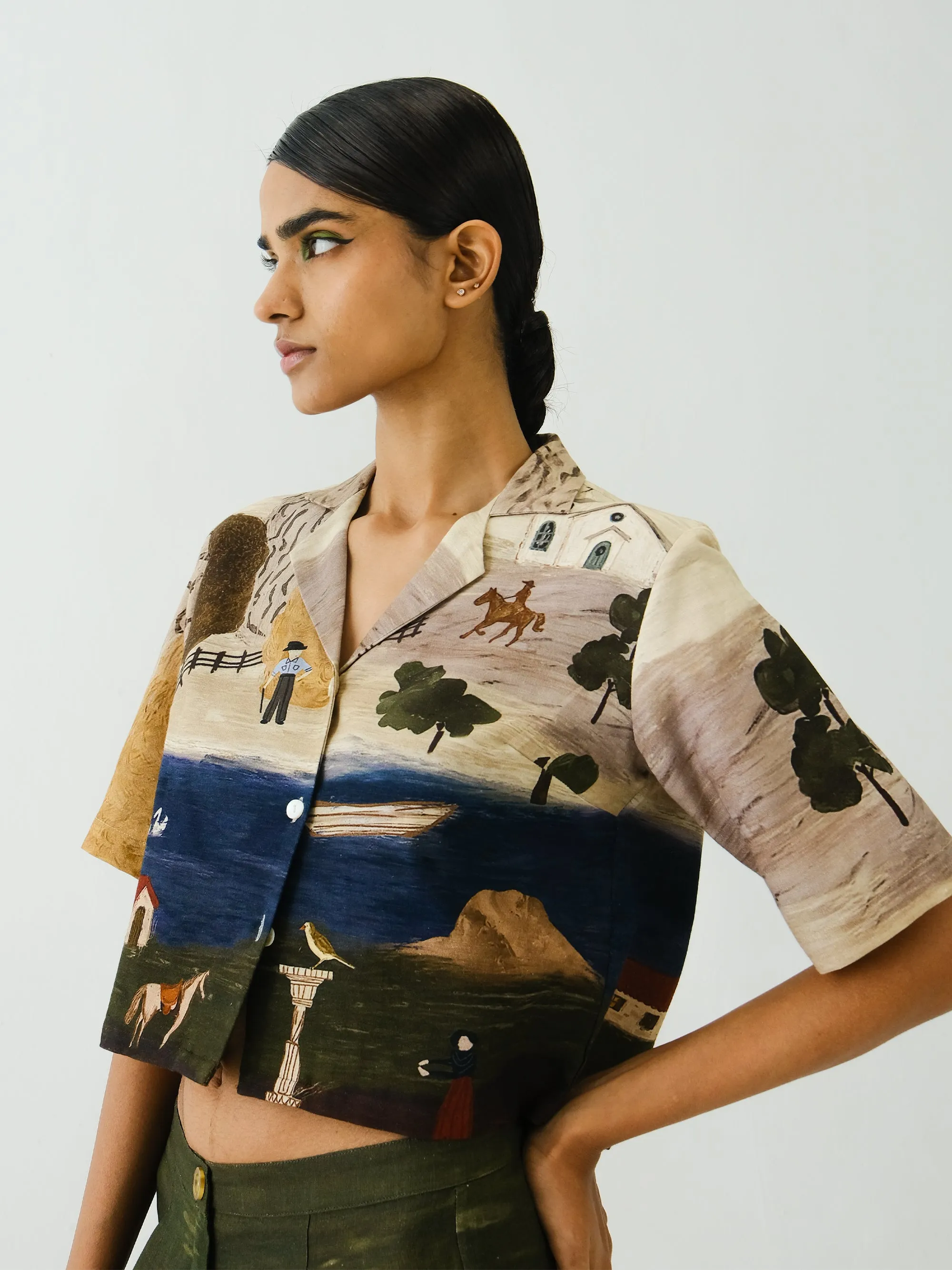 Crop Shirt sold by Cord product image thumbnail 3