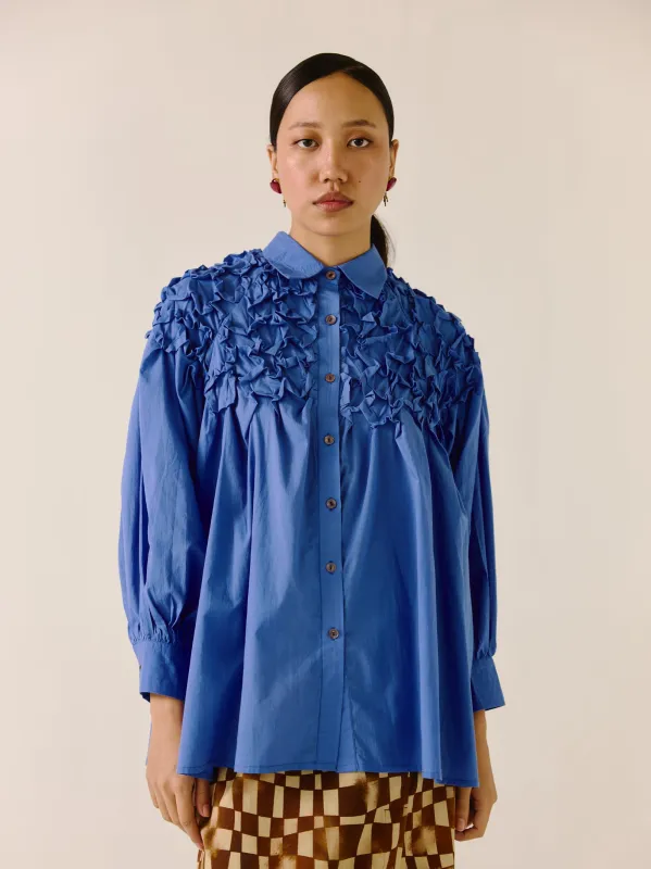 Smocked Shirt made by Cord