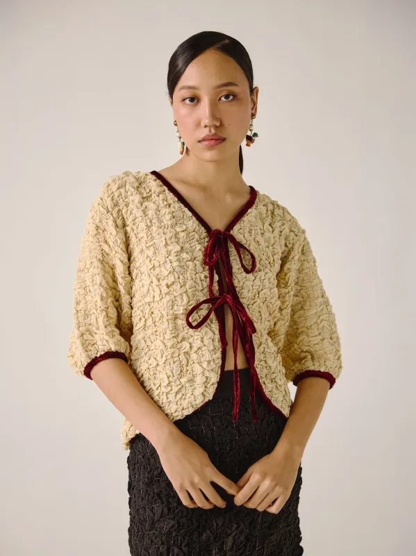 Ruffled Top made by Cord