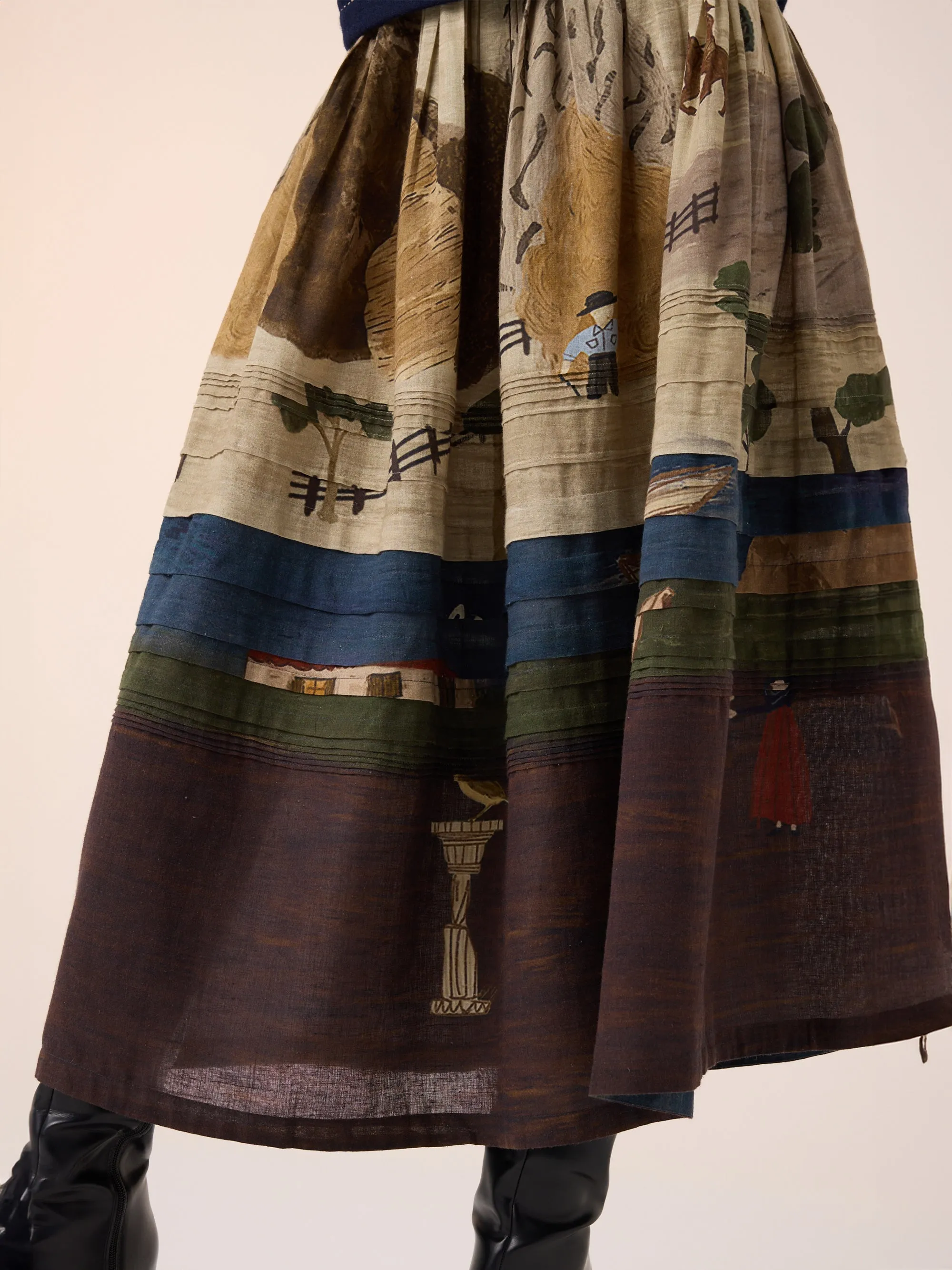Pintuck Skirt sold by Cord product image thumbnail 5