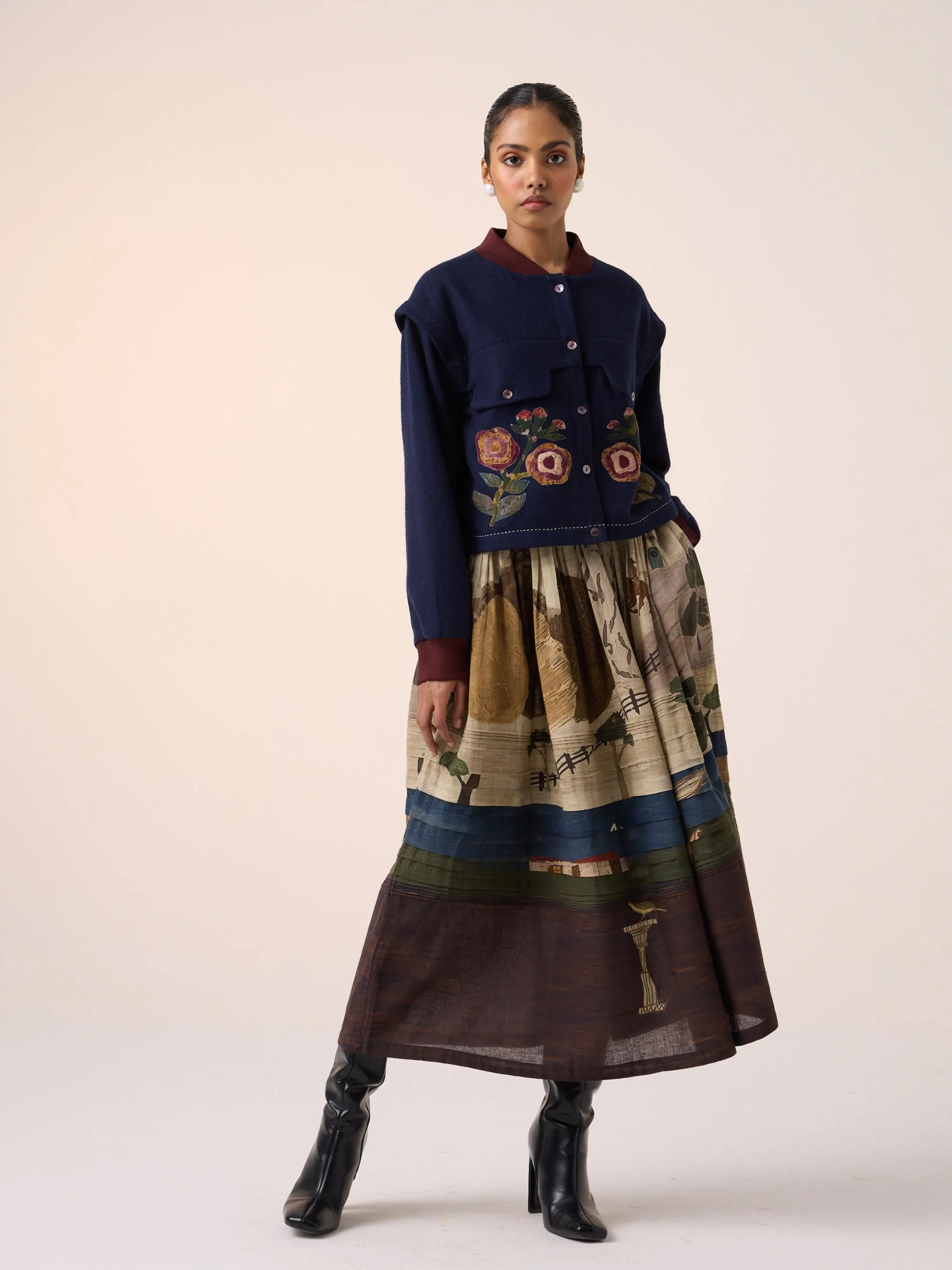 Pintuck Skirt sold by Cord product image thumbnail 4