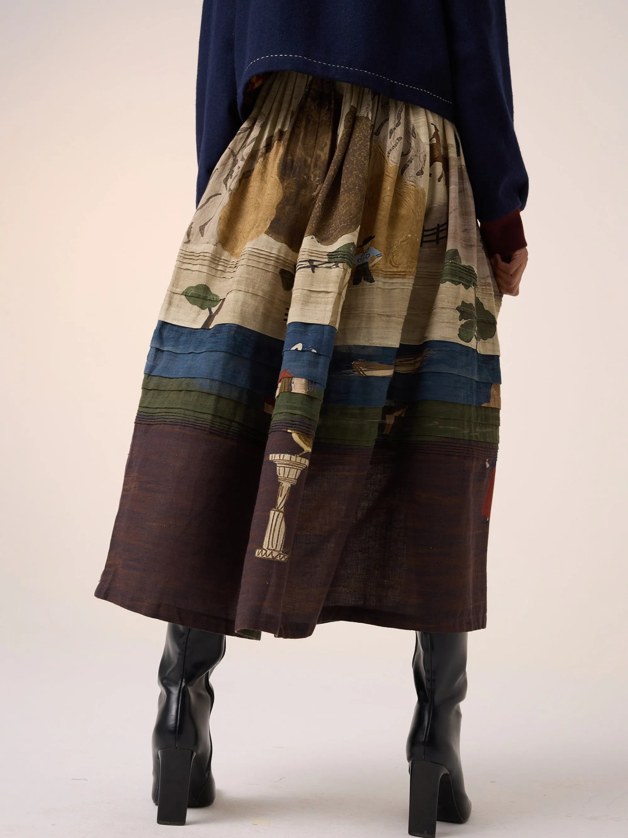 Pintuck Skirt sold by Cord product image thumbnail 3