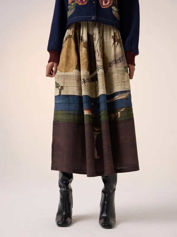 Pintuck Skirt sold by Cord