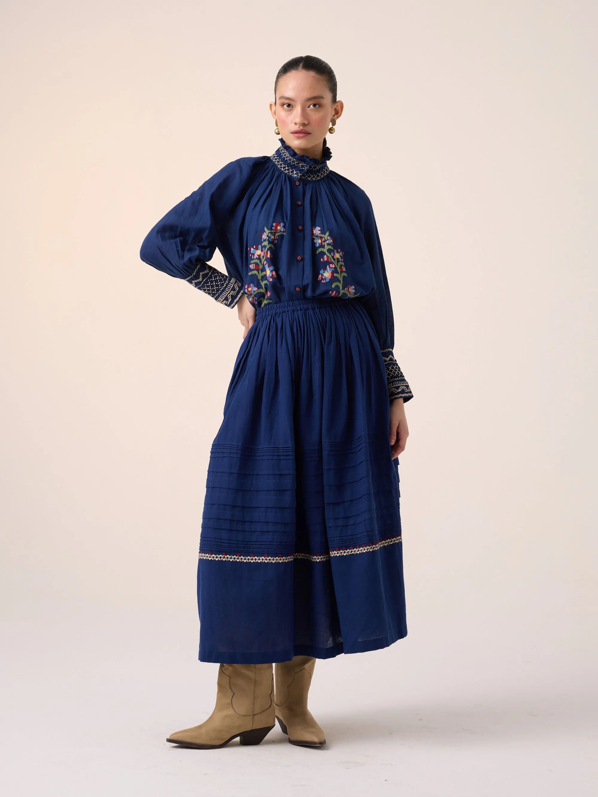 Pintuck Skirt sold by Cord