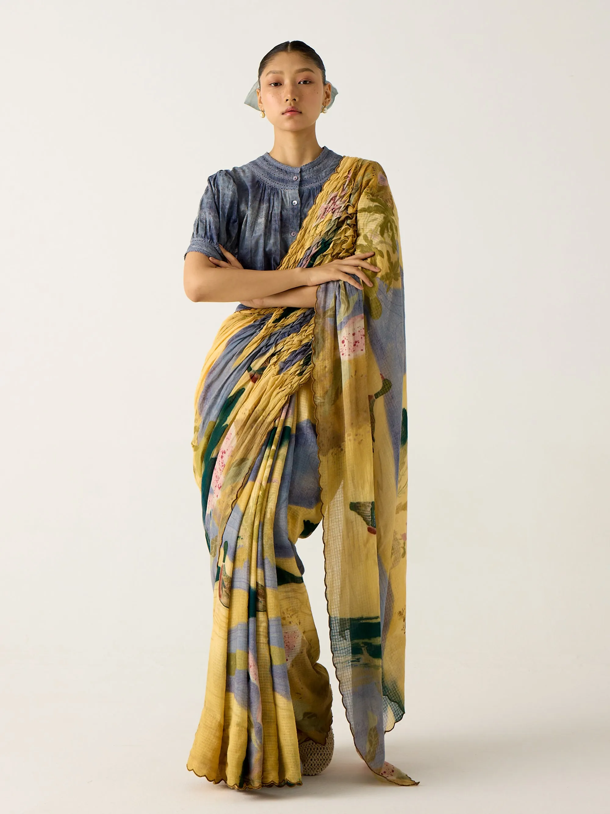 Smocked Saree + Top sold by Cord product image thumbnail 5