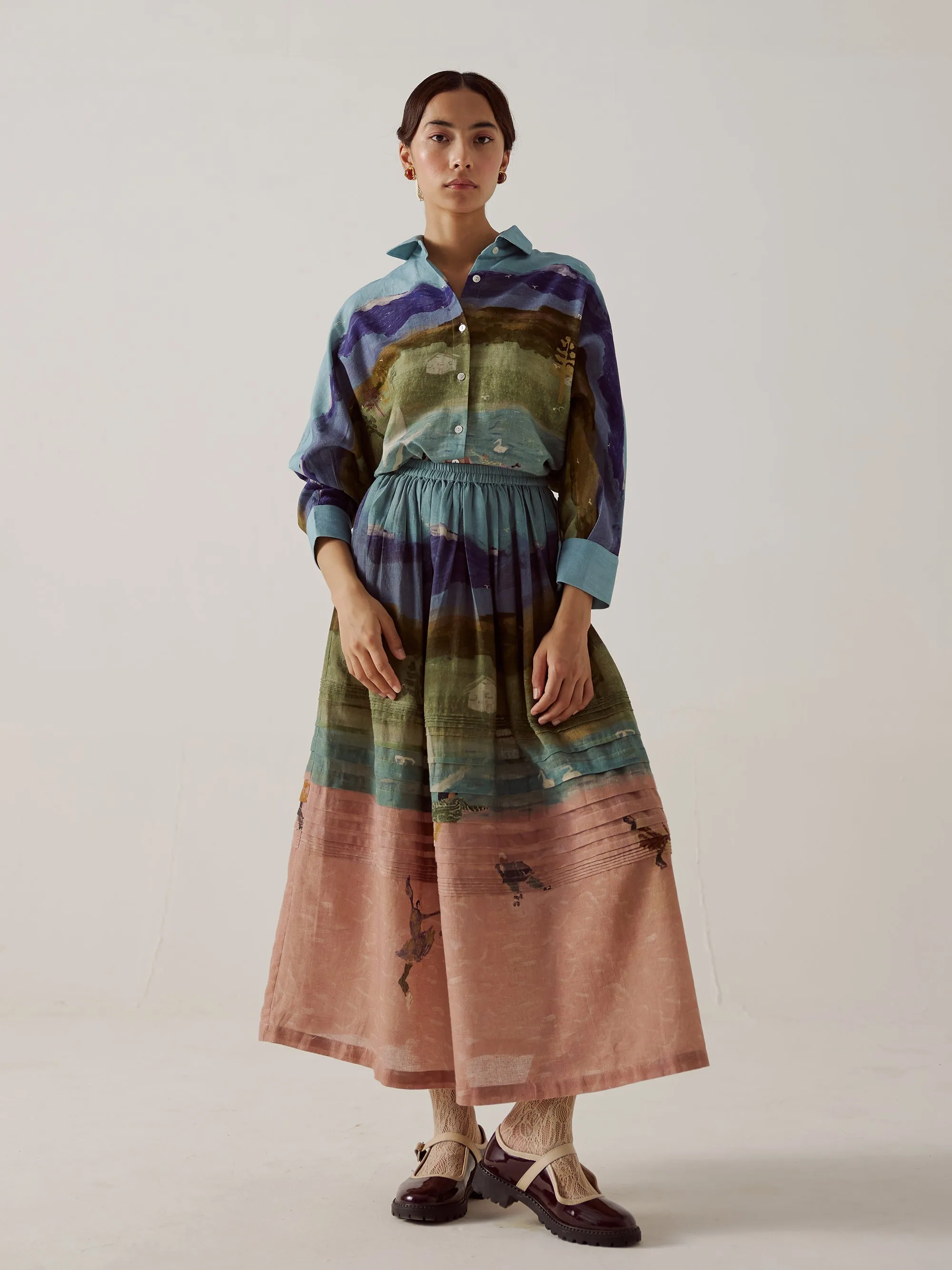 Pintuck Skirt sold by Cord product image thumbnail 3