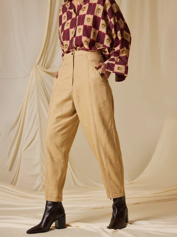 Top Stitch Pants made by Cord