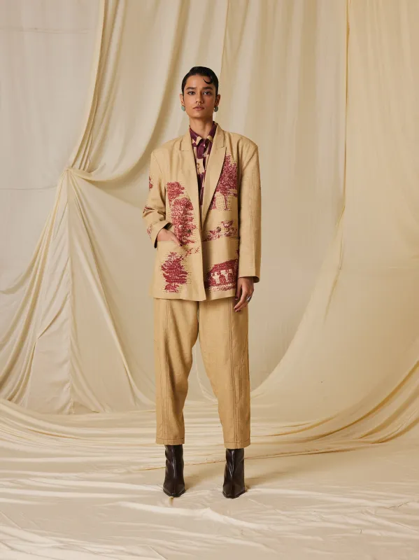 Oversized Blazer Set (Set Of 2) made by Cord