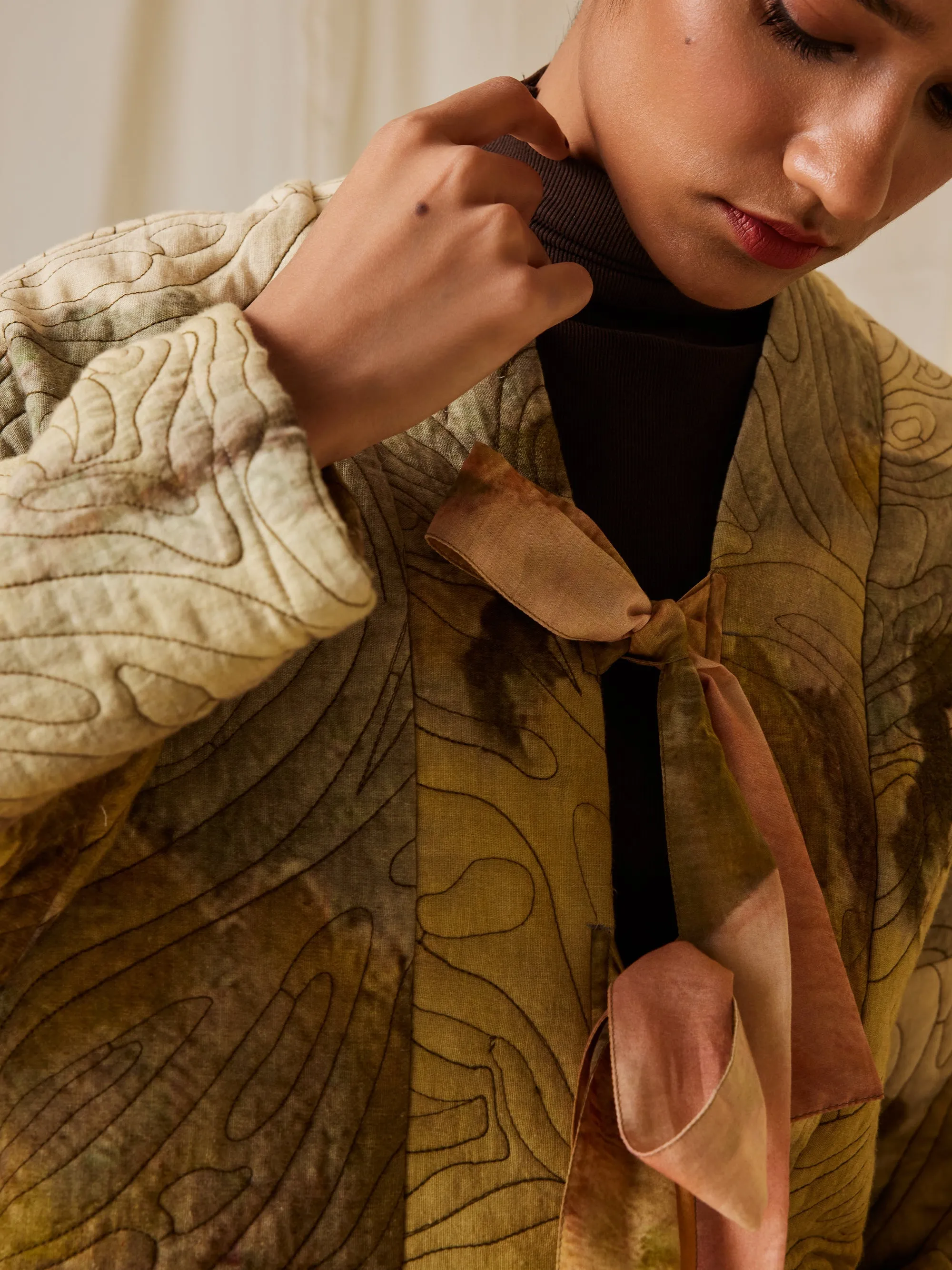 Quilted Front Open Jacket sold by Cord product image thumbnail 2