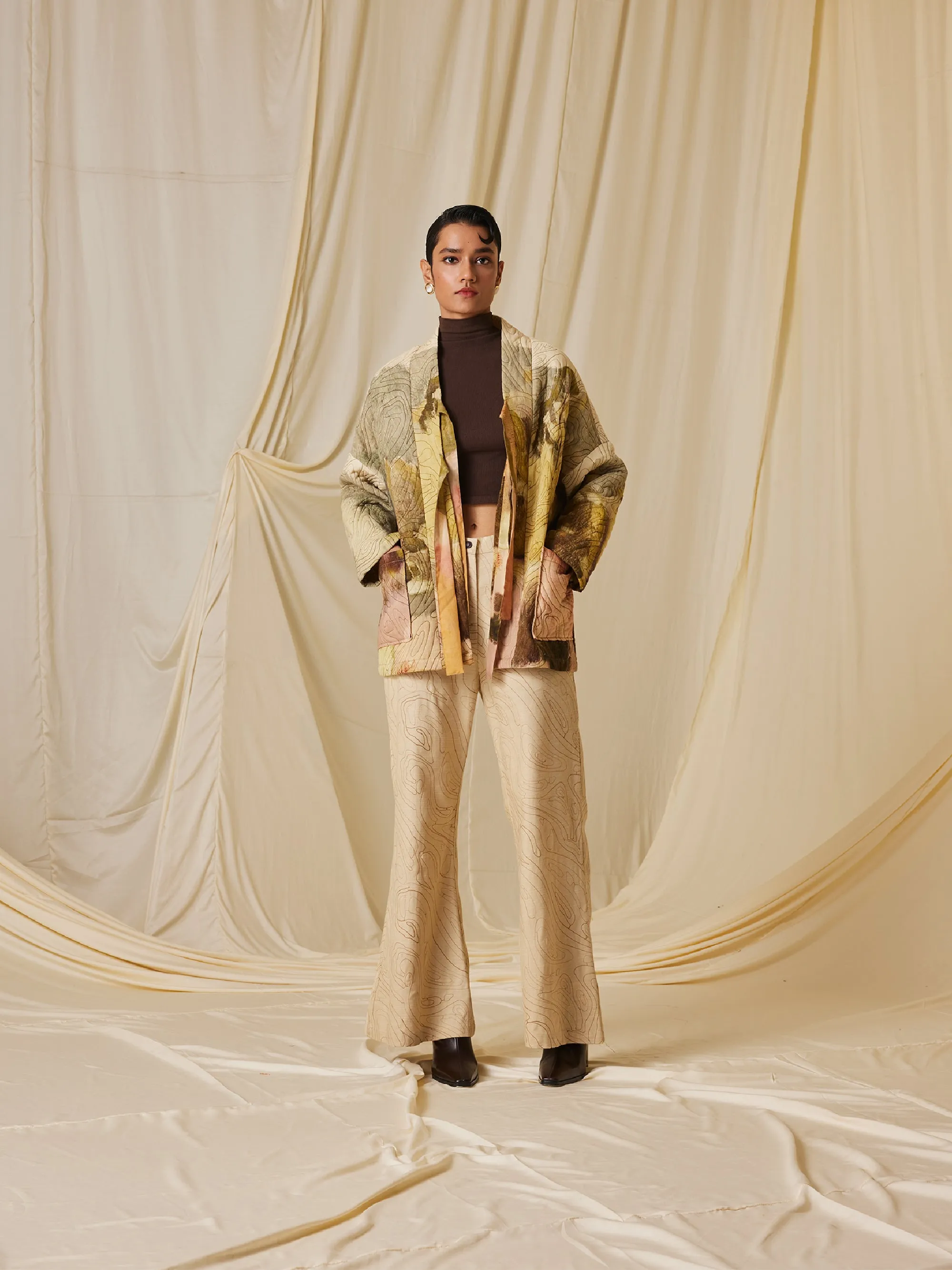 Quilted Front Open Jacket sold by Cord product image thumbnail 4