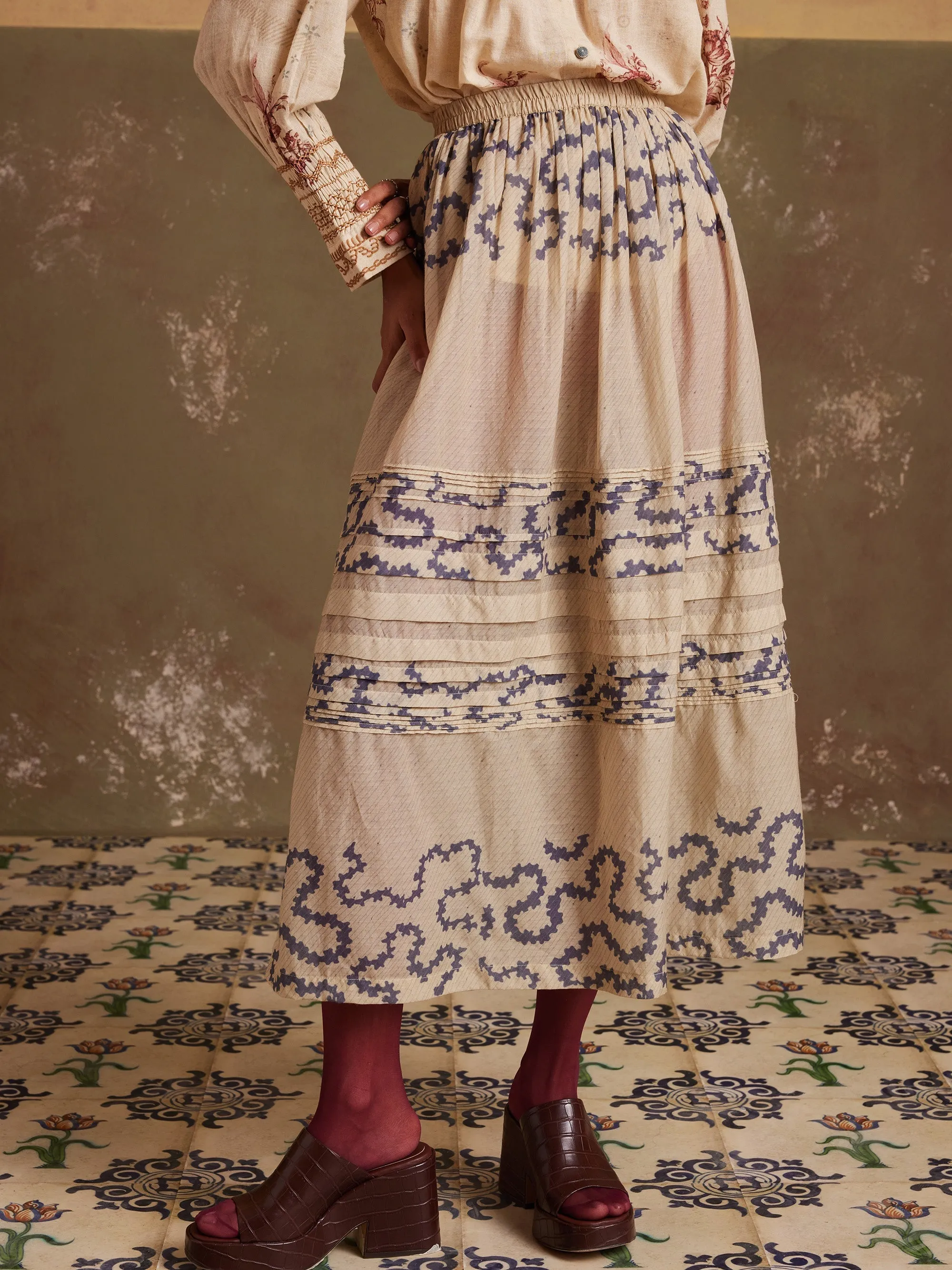 Pintuck Skirt sold by Cord