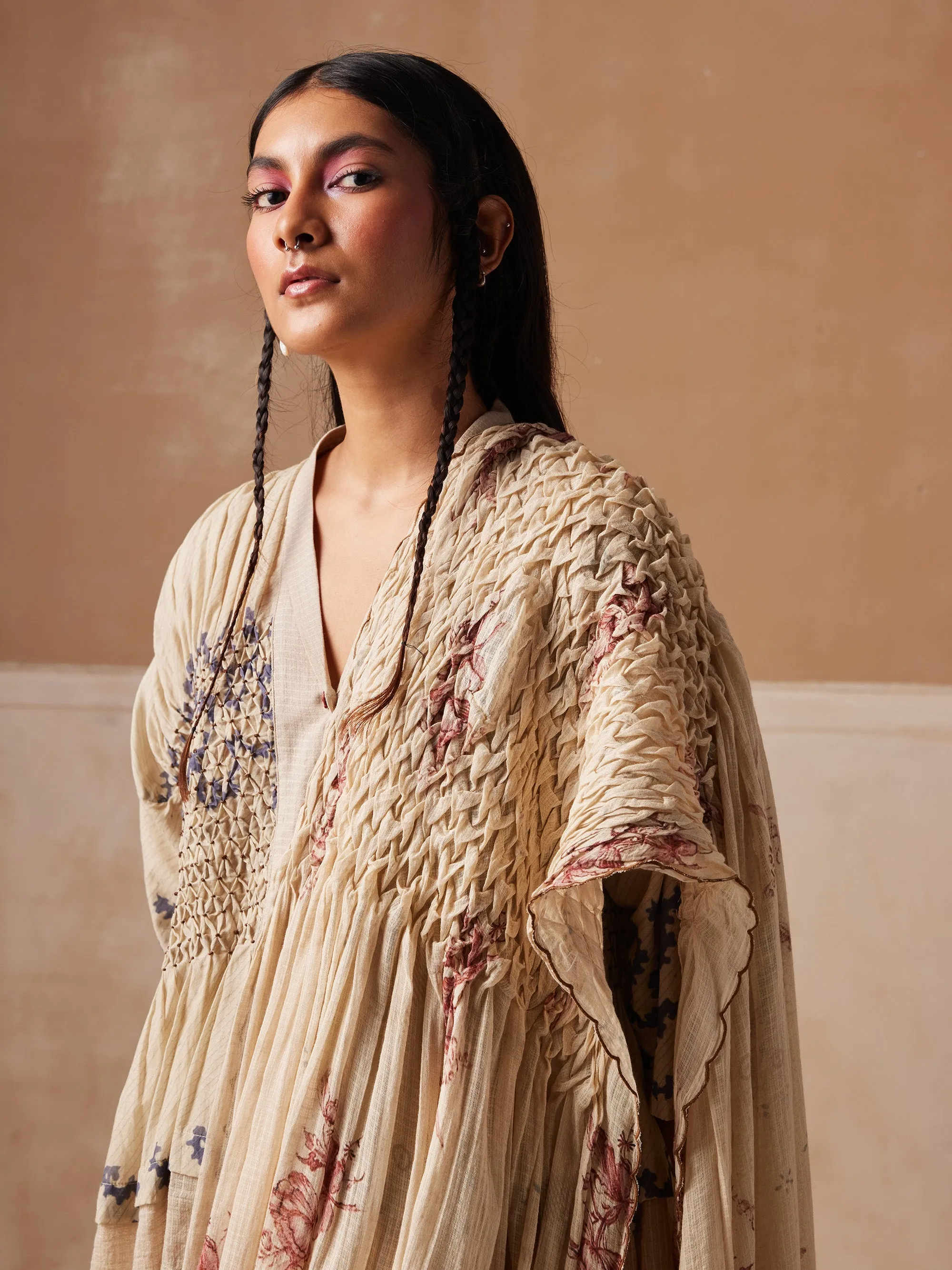 Smocked Saree sold by Cord