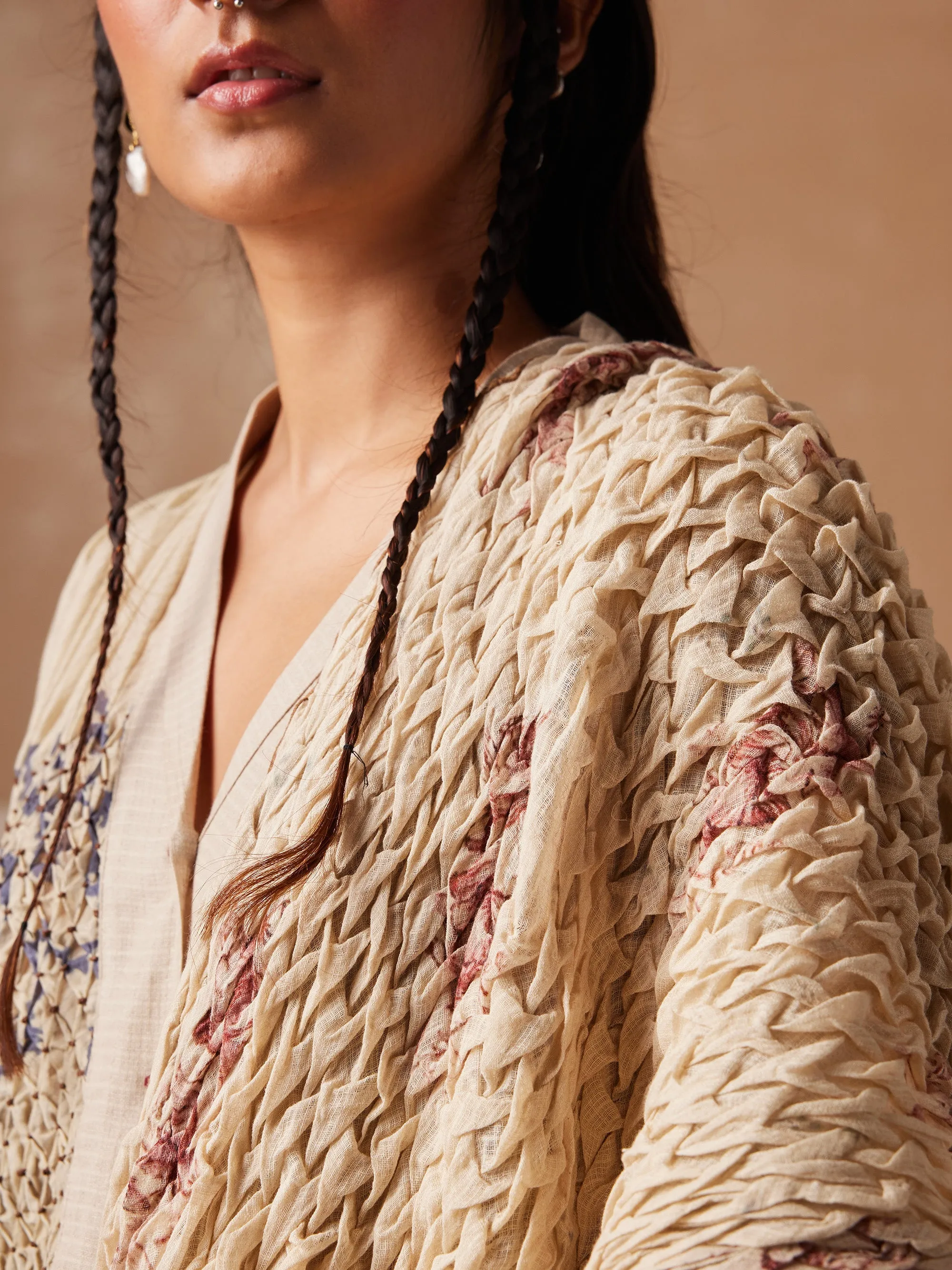 Smocked Saree sold by Cord product image thumbnail 5