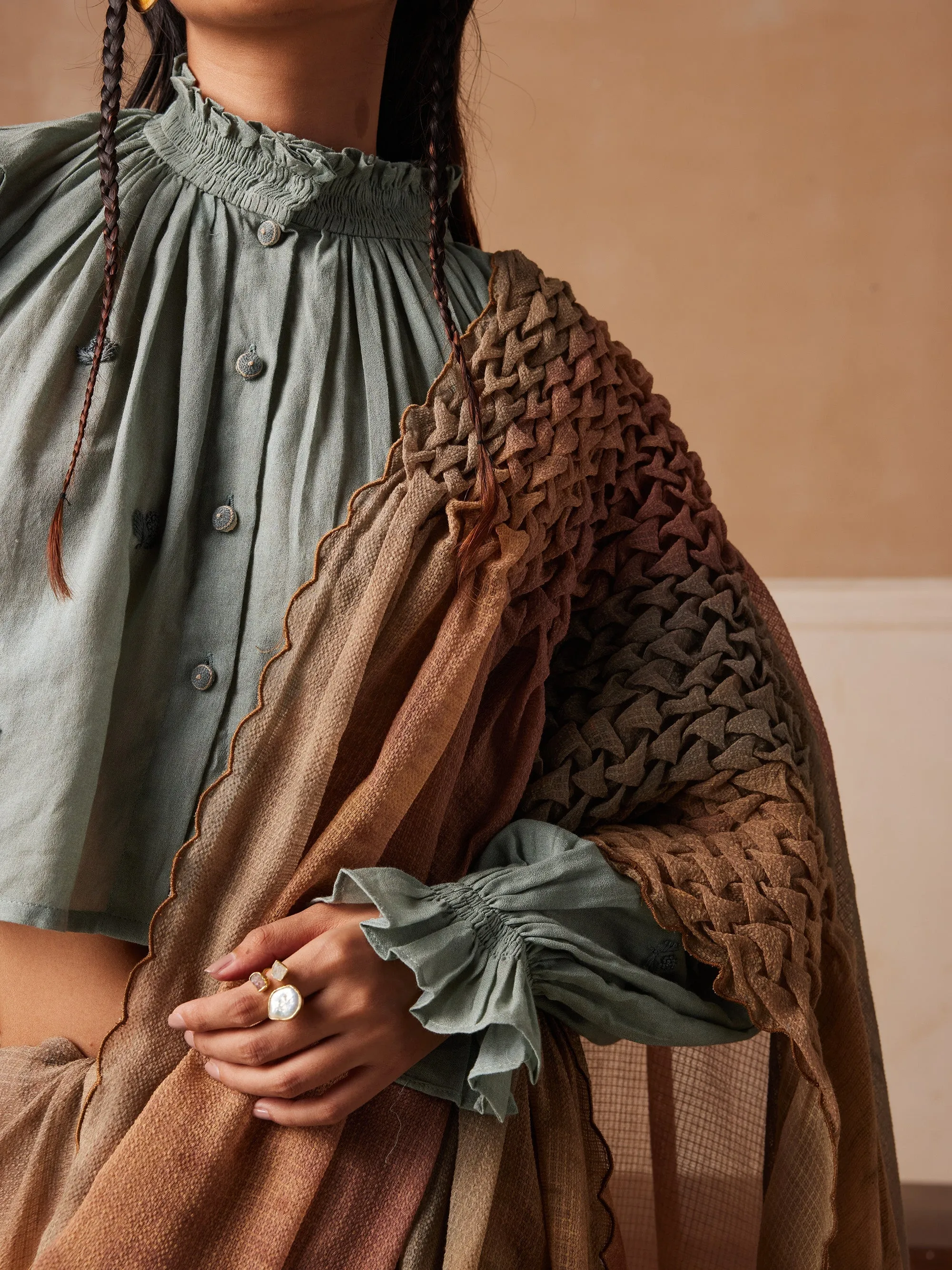 Smocked Saree + Top sold by Cord product image thumbnail 5