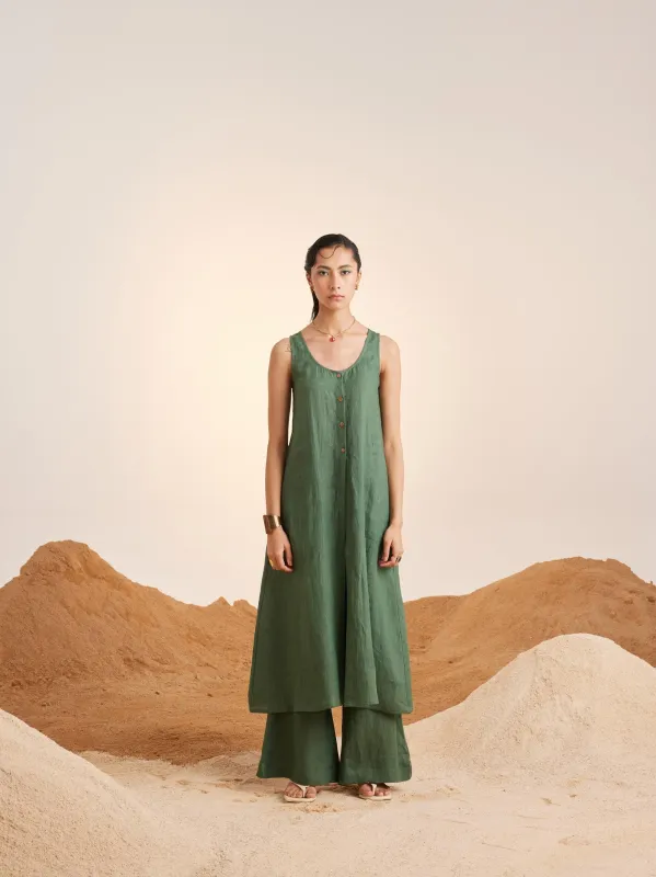 Front Slit Co-Ord Set made by Cord