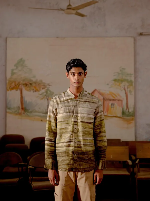 Collarless Shirt sold by Cord