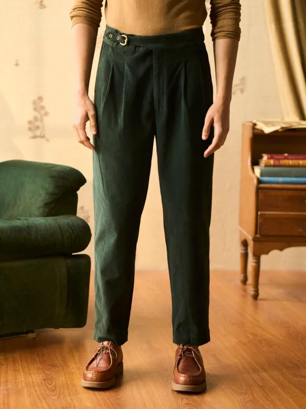 Overlap Pants made by Cord