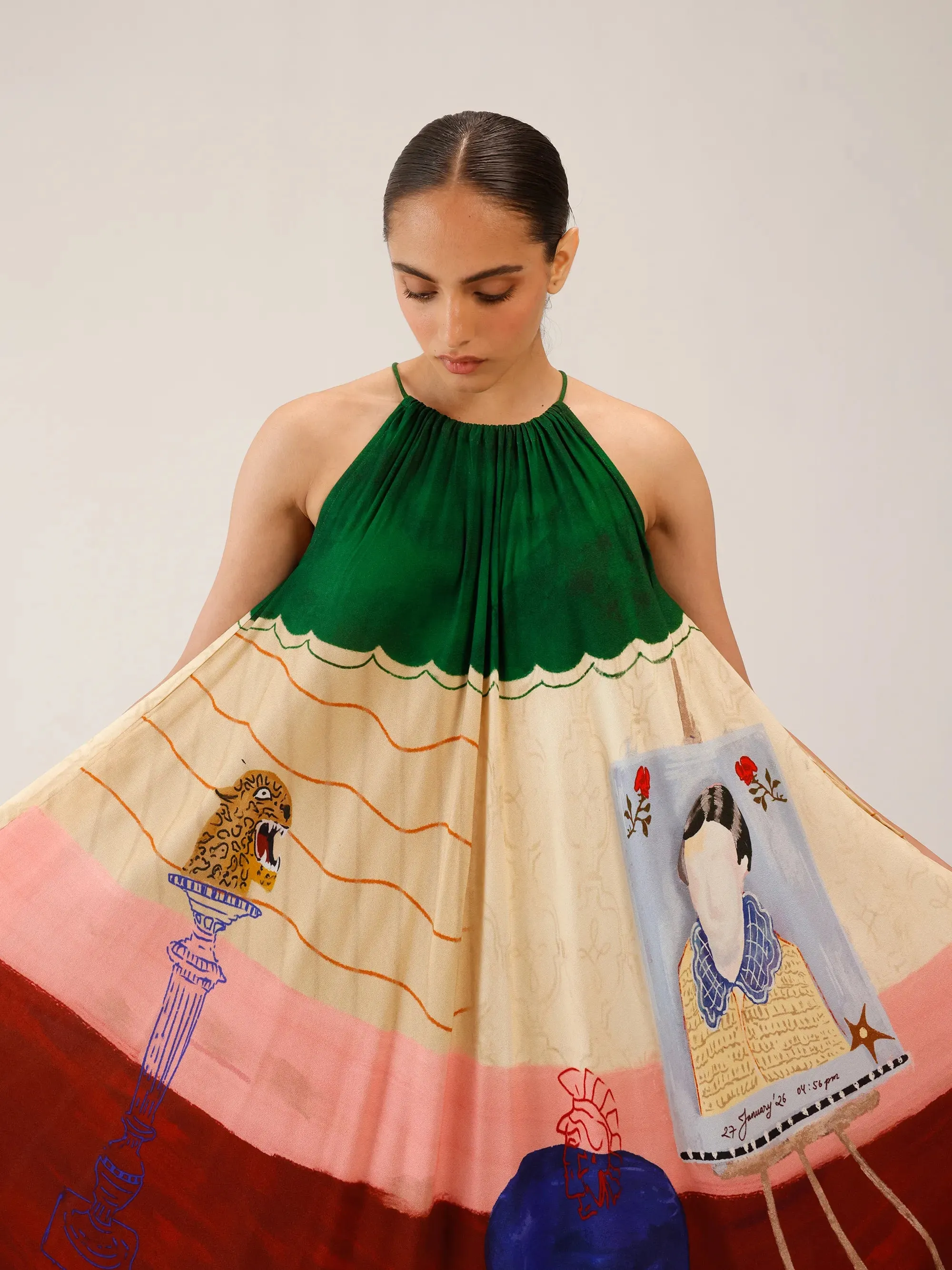 Circle Long Dress sold by Cord product image thumbnail 5