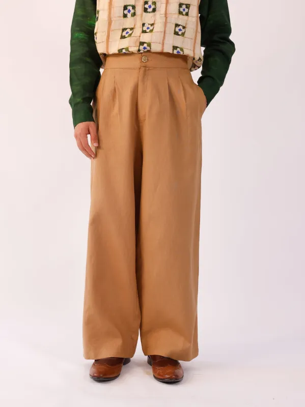 Double Pleat Pant made by Cord