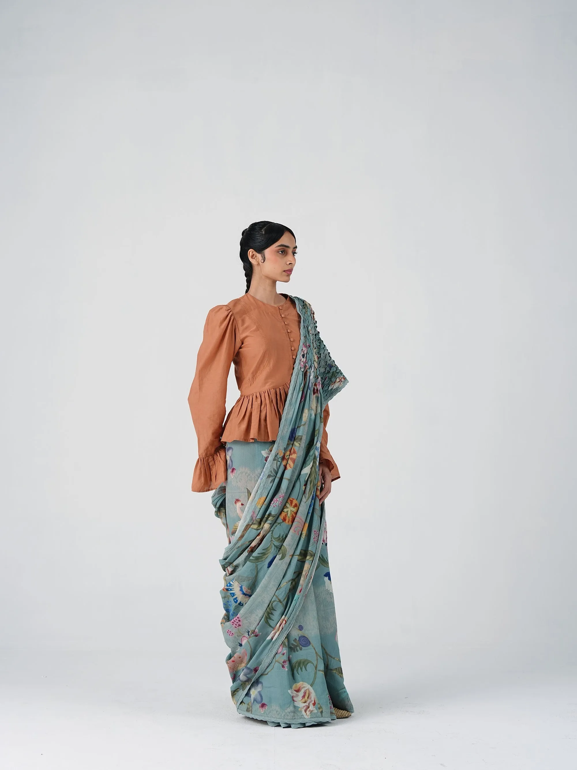 Smocked Saree sold by Cord product image thumbnail 3