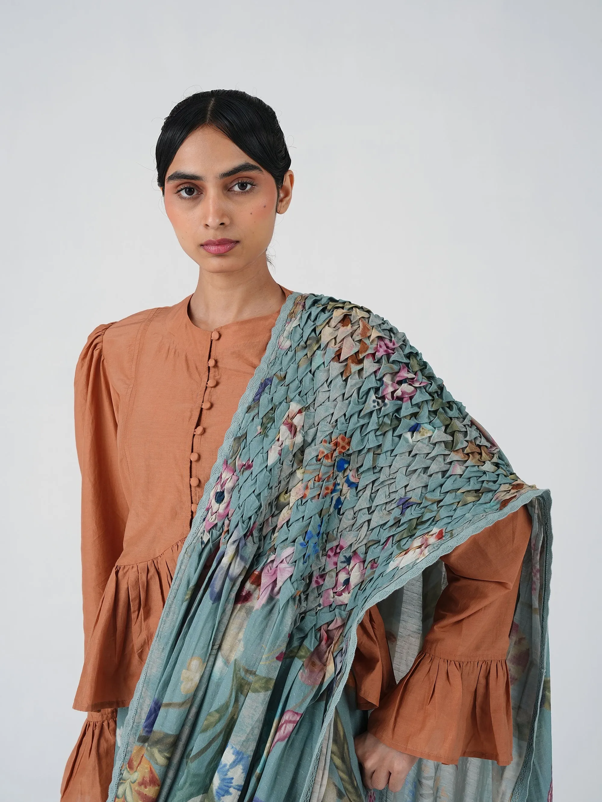 Smocked Saree sold by Cord product image thumbnail 5