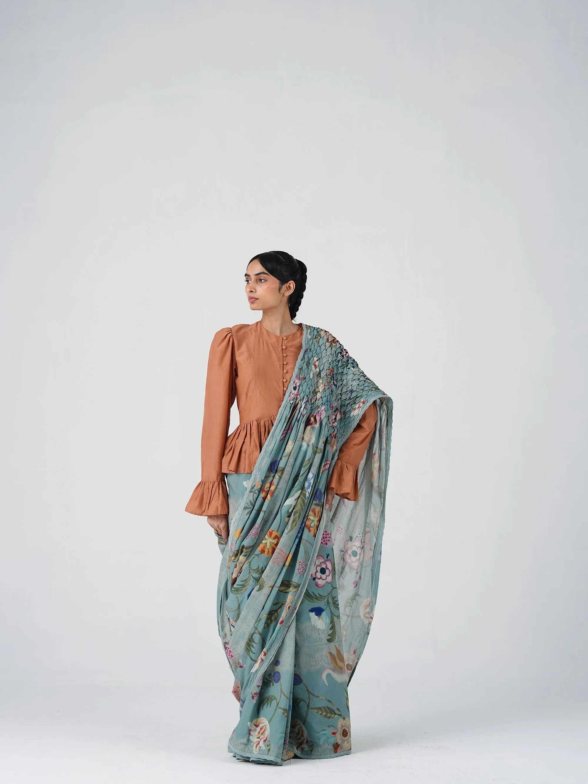 Smocked Saree sold by Cord product image thumbnail 2