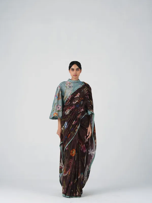 Smocked Saree made by Cord