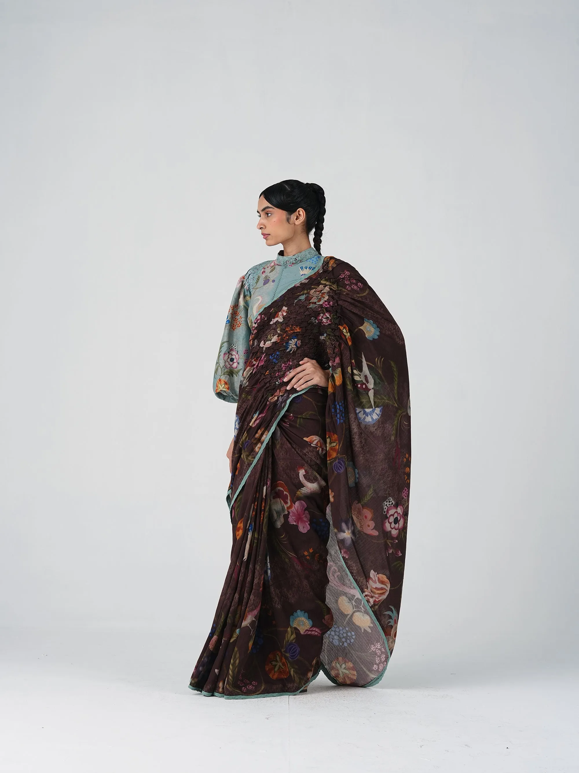 Smocked Saree sold by Cord product image thumbnail 2
