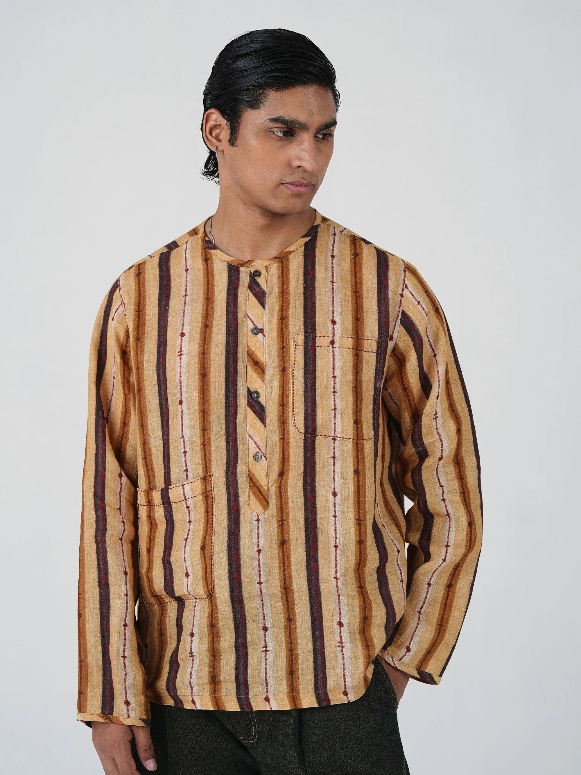 Zen Collarless Shirt sold by Cord product image thumbnail 2
