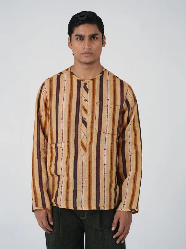 Zen Collarless Shirt made by Cord