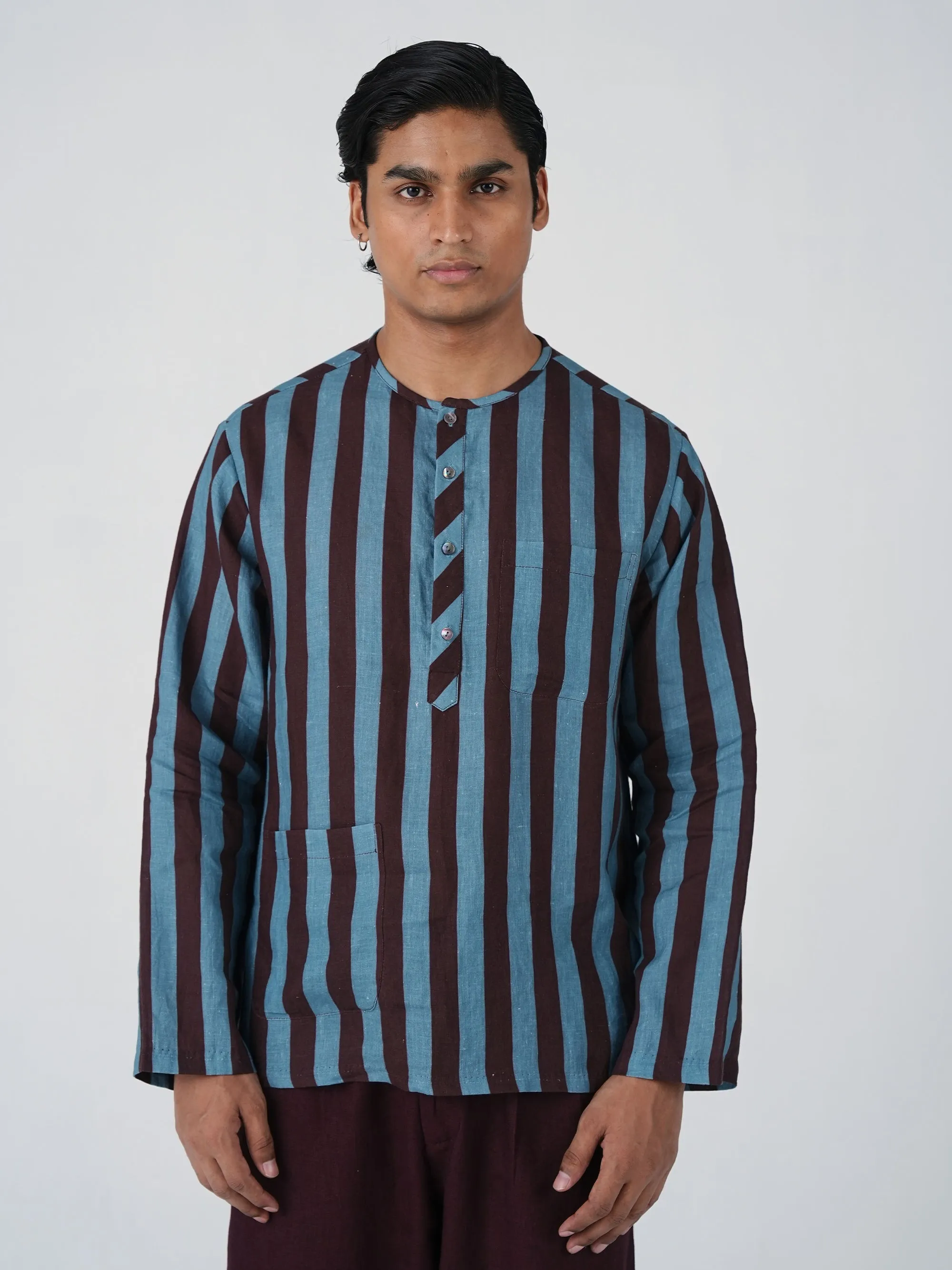 Zen Collarless Shirt sold by Cord product image thumbnail 2