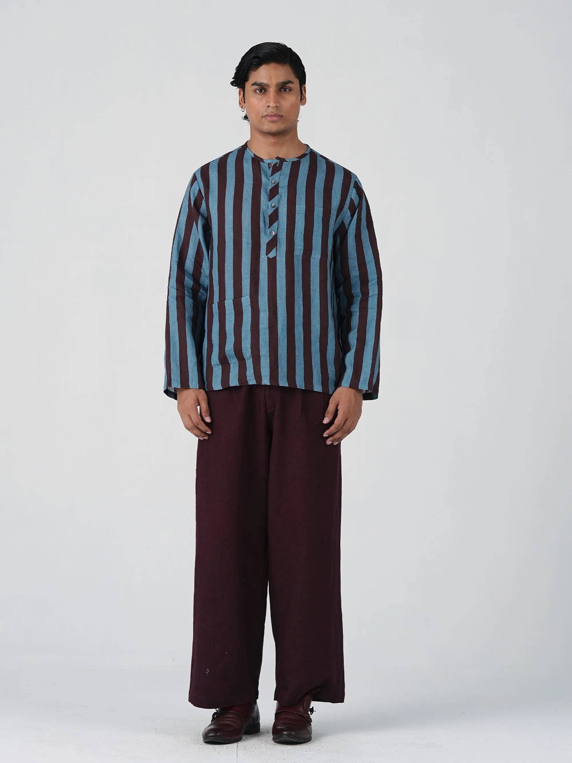 Zen Collarless Shirt sold by Cord