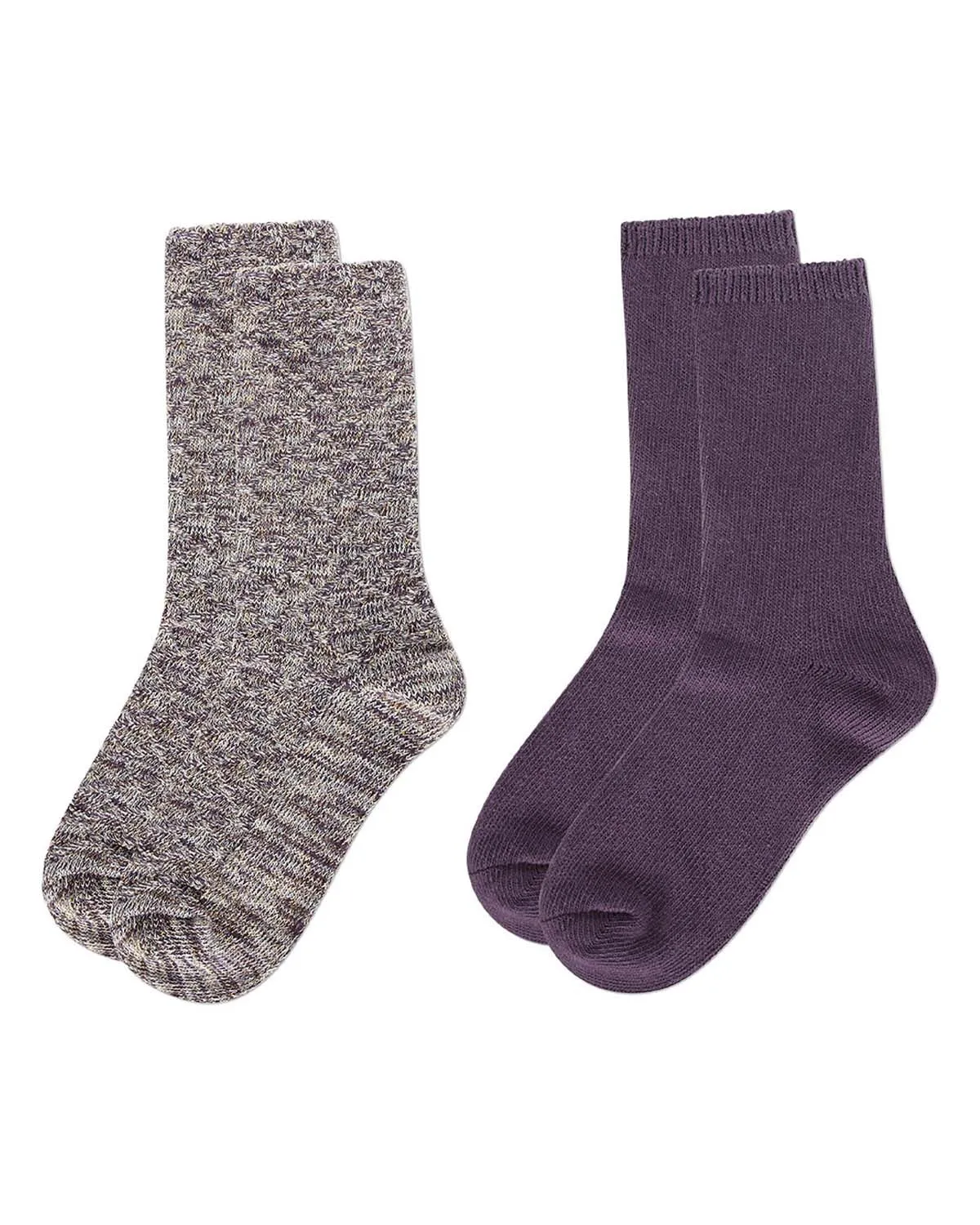 2 Pairs Women's Diamond Sparkle Cotton-Rich Crew Socks sold by MeMoi product image thumbnail 5