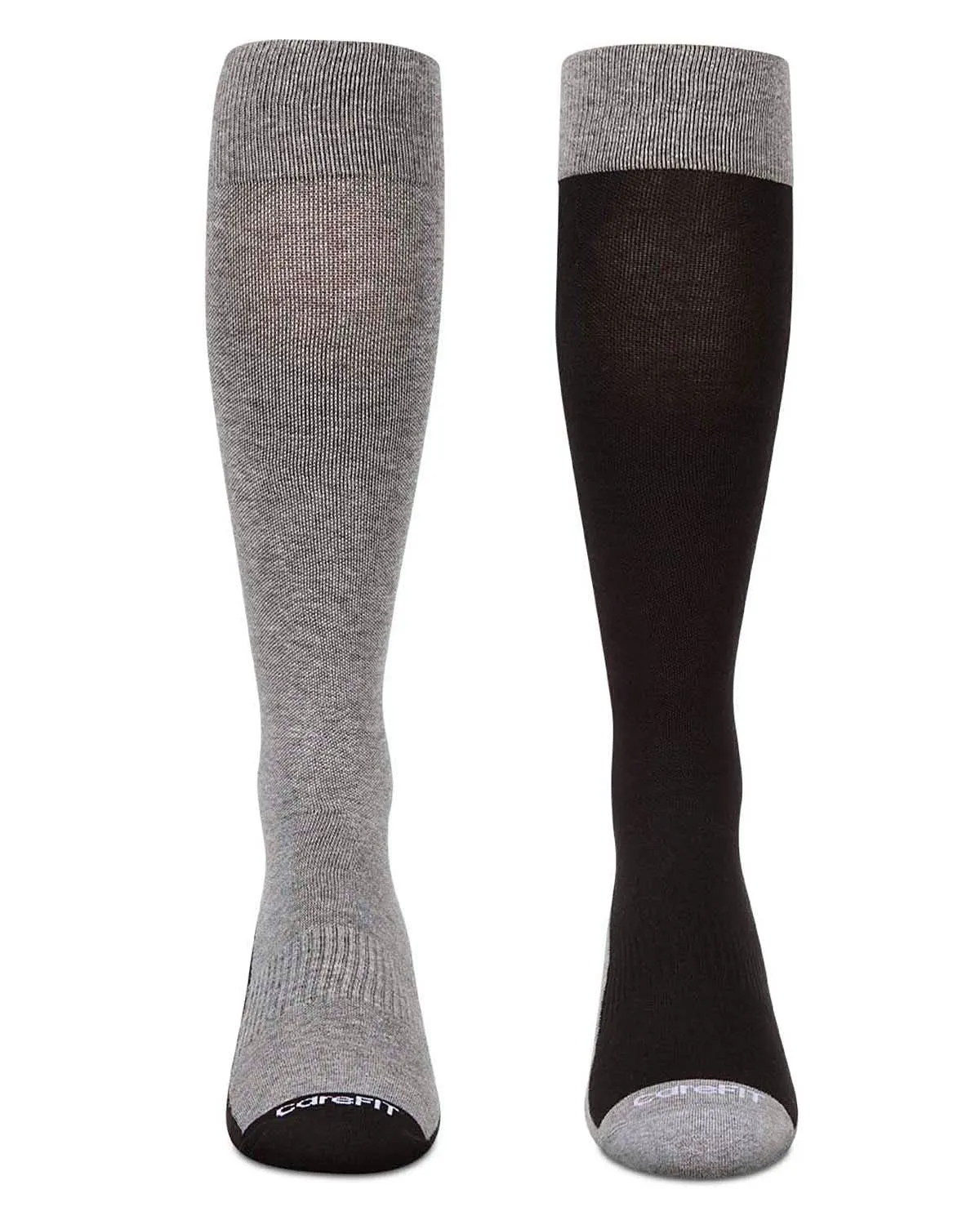 2 Pair Pack Contrast Solid Cotton Blend Graduated Compression Socks sold by MeMoi product image thumbnail 2