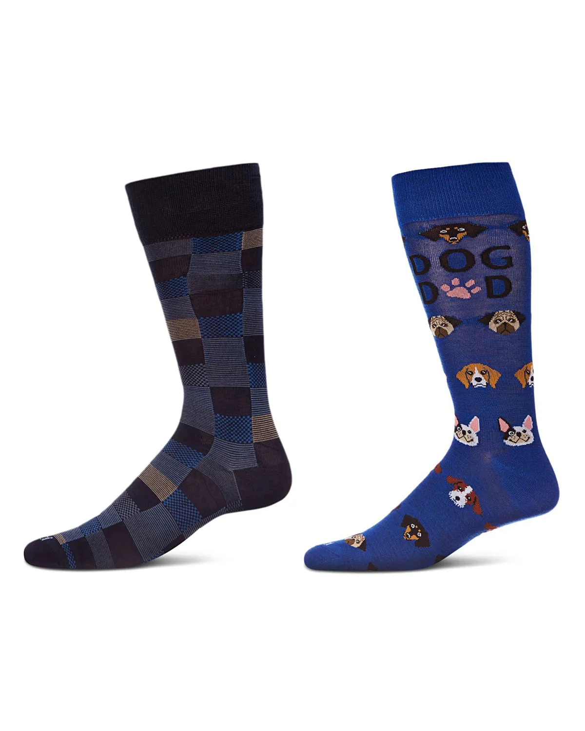 2 Pair Men's Rayon Blend Assorted Novelty Crew Socks sold by MeMoi product image thumbnail 2