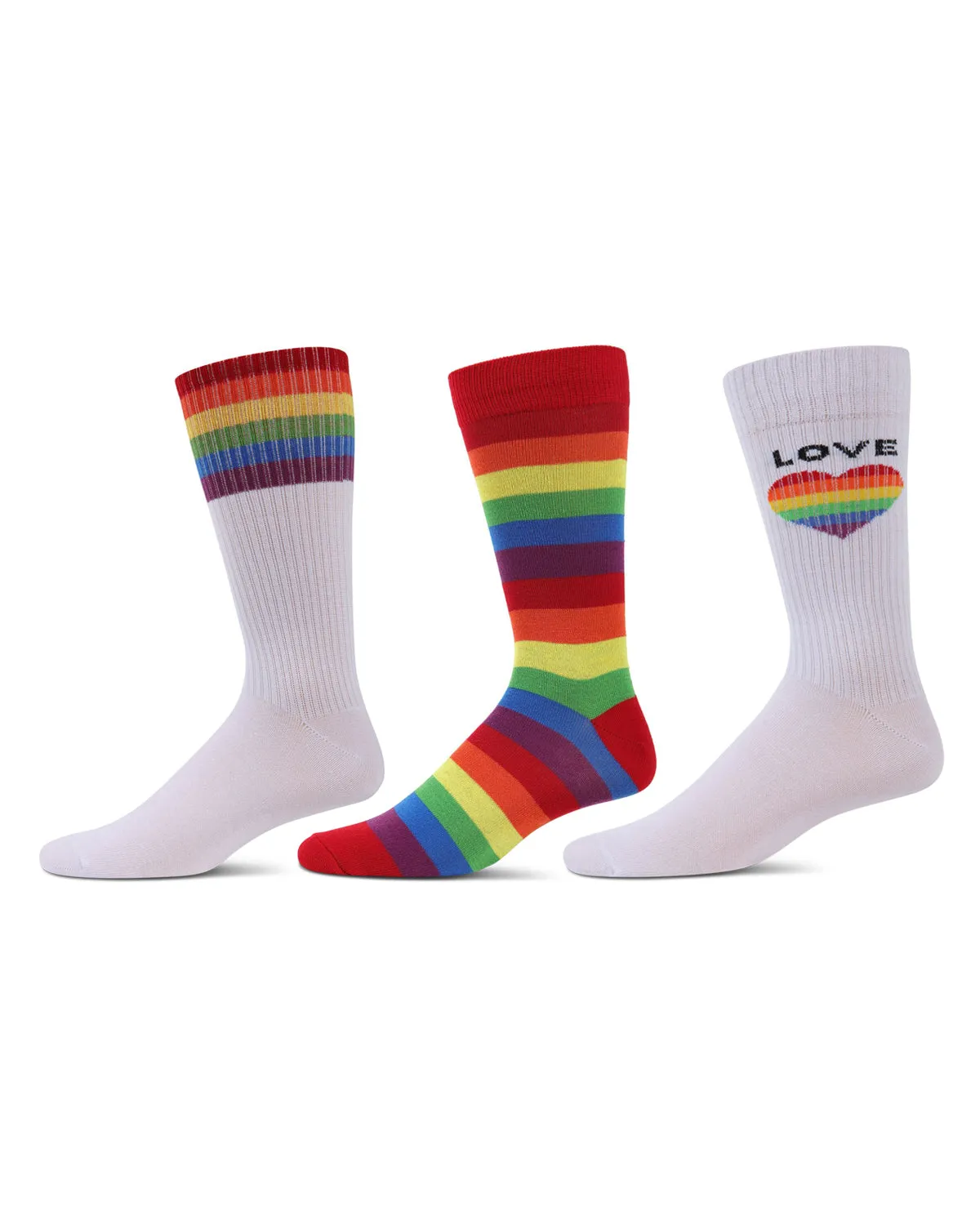 3 Pair Men's Pride Novelty Crew Socks sold by MeMoi