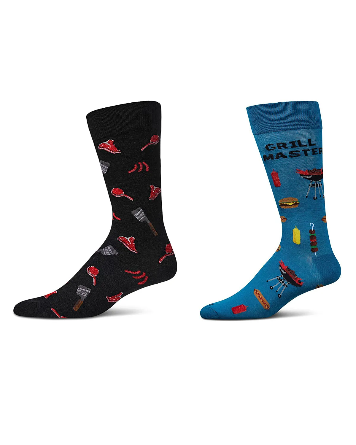 2 Pair Men's Rayon Blend "Food and Drink" Novelty Crew Socks sold by MeMoi product image thumbnail 2