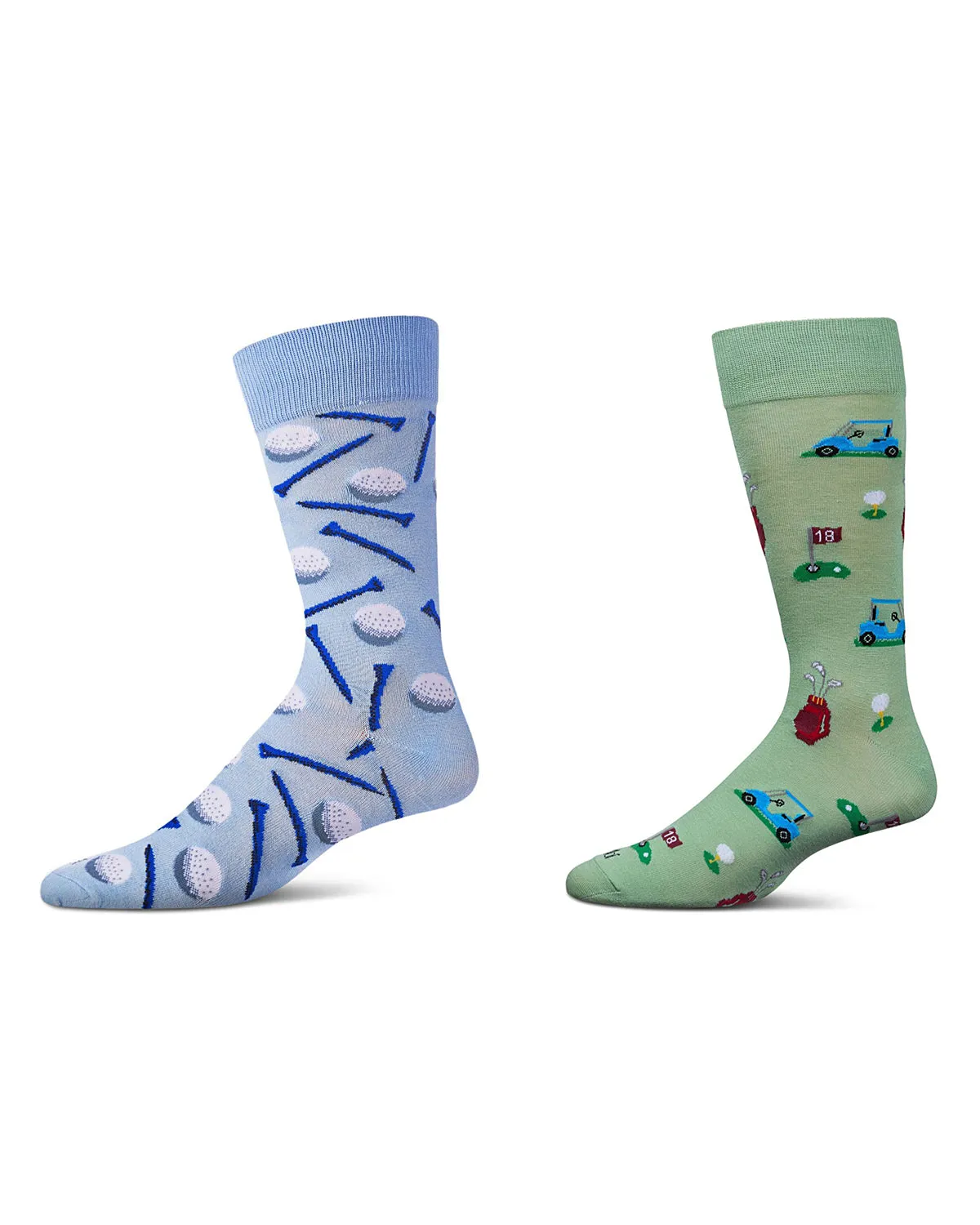 2 Pair Men's Rayon Blend Sports-Themed Novelty Crew Socks sold by MeMoi product image thumbnail 5