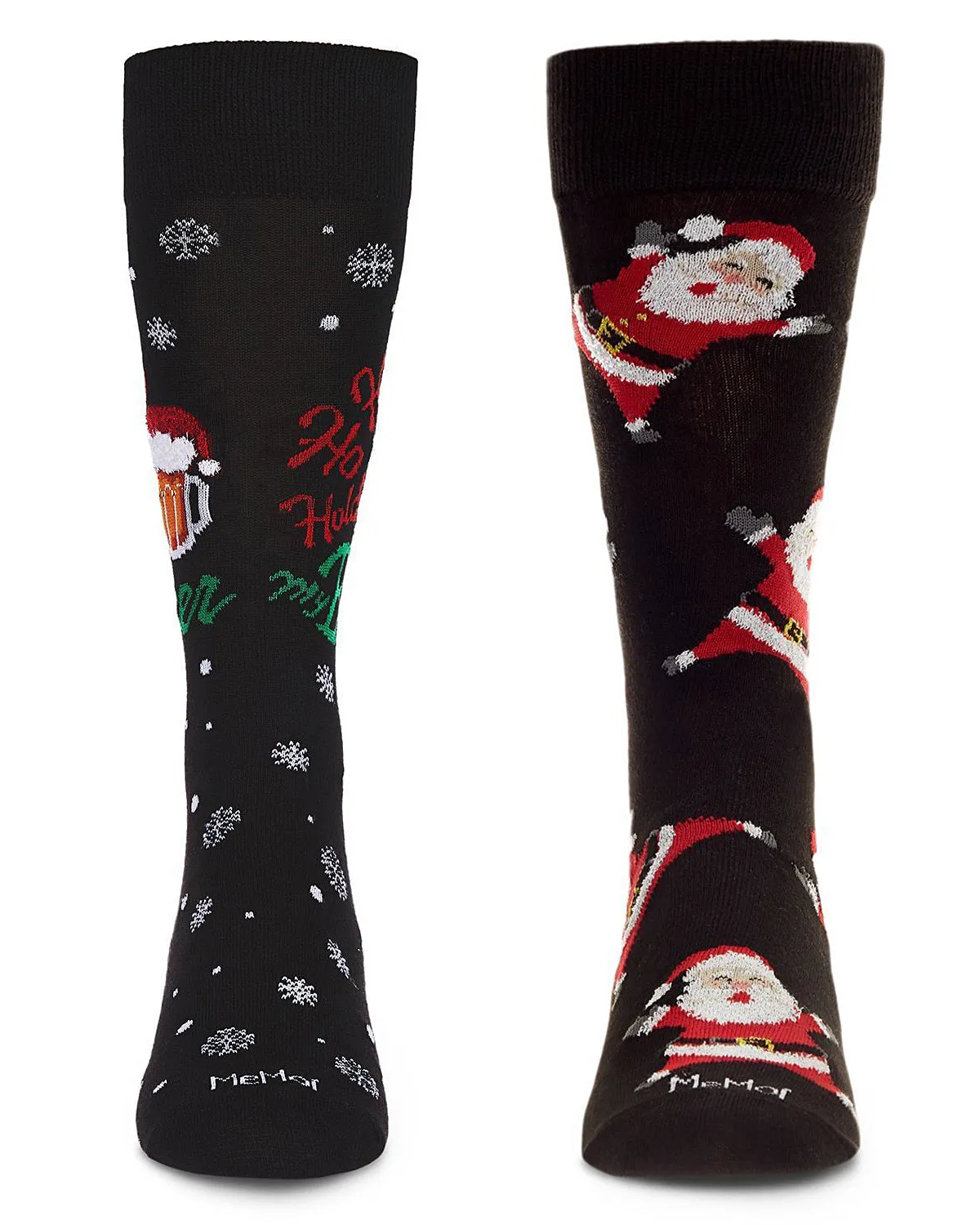2 Pair Men's Rayon Blend "Holiday Cheer" Christmas Novelty Crew Socks sold by MeMoi product image thumbnail 3