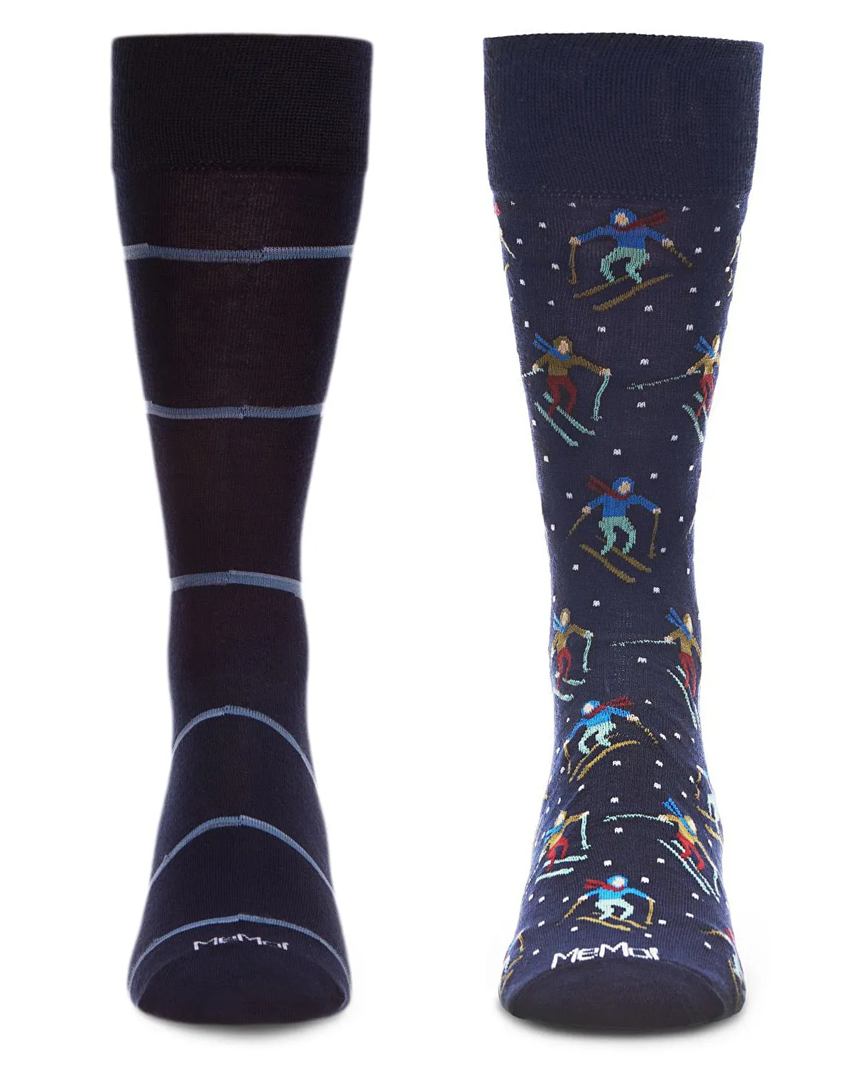 2 Pair Men's Rayon Blend "Pastime Pros" Novelty Crew Socks sold by MeMoi product image thumbnail 5