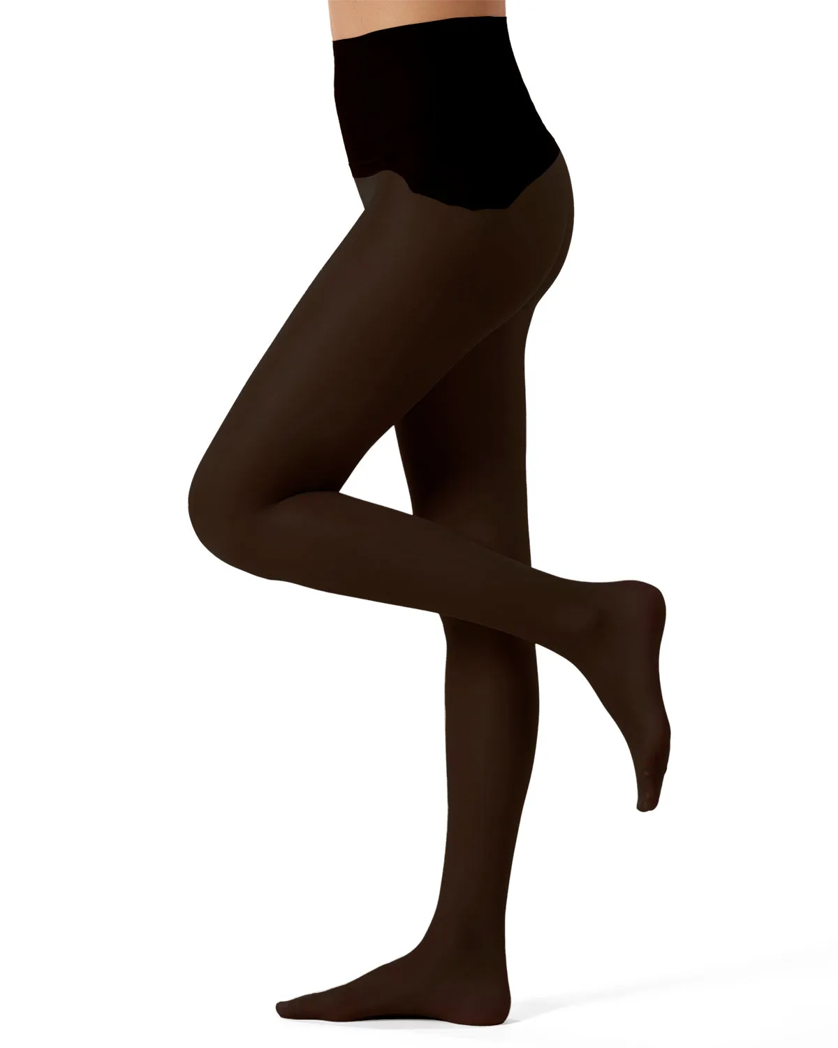 Women's Crystal Sheer Seamless Top 12-Denier Pantyhose sold by MeMoi